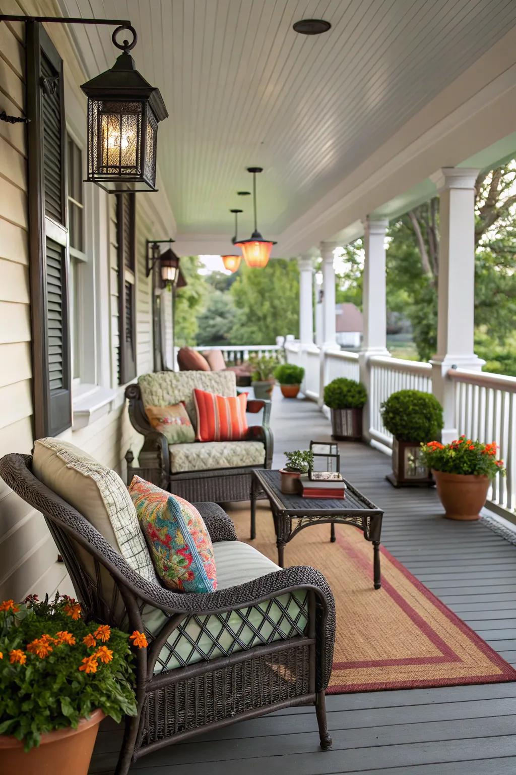 Wraparound porches extend your living space with style.