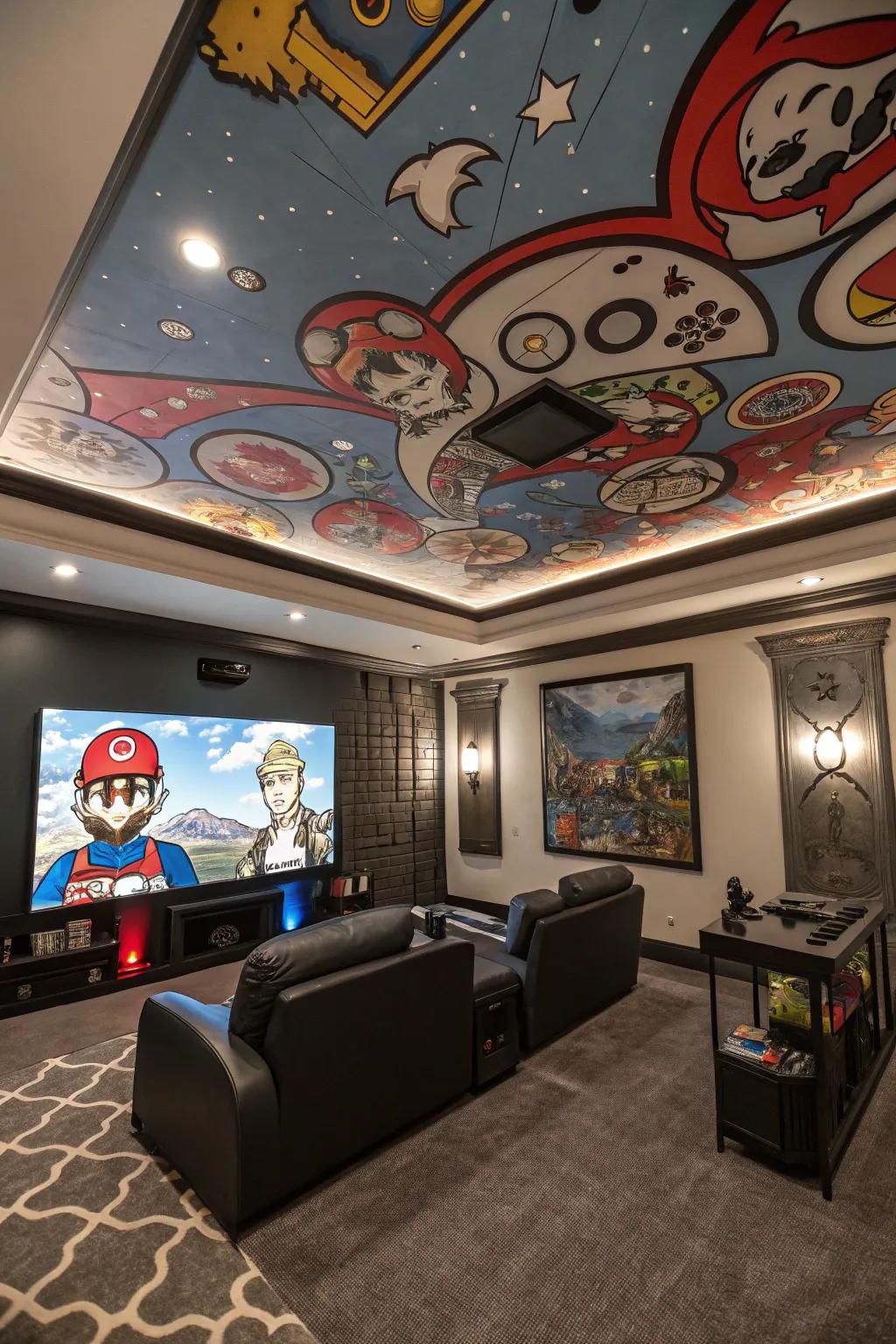 CustomCeil artistry transforms your ceiling into a creative canvas.