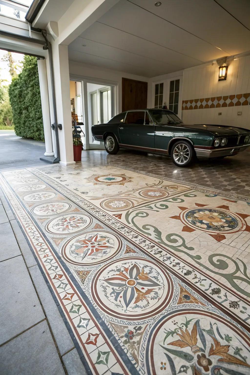 Artistic covering arrangements transform your garage into a canvas.