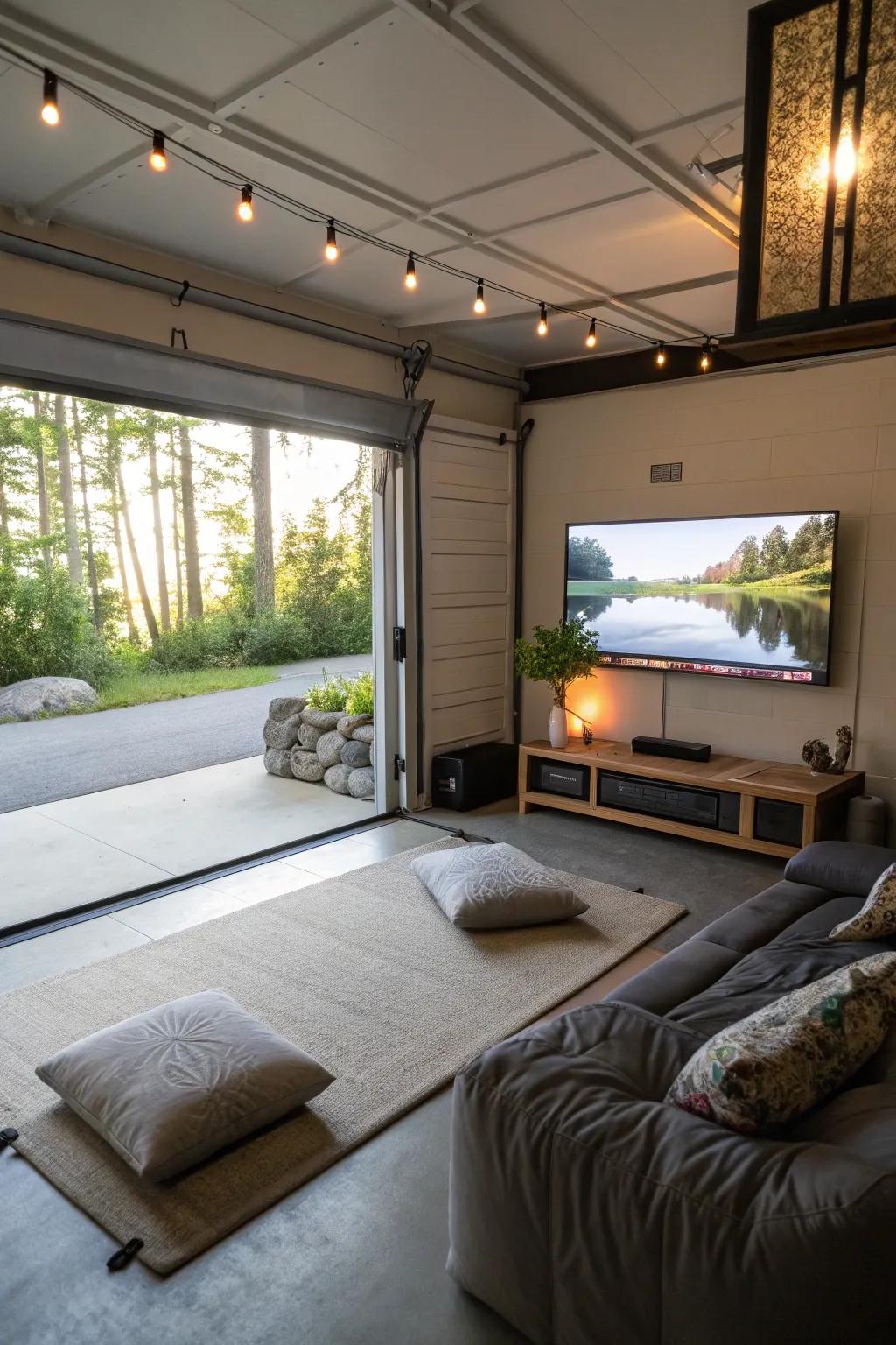 Find peace in a meditation retreat with a TV in your garage.