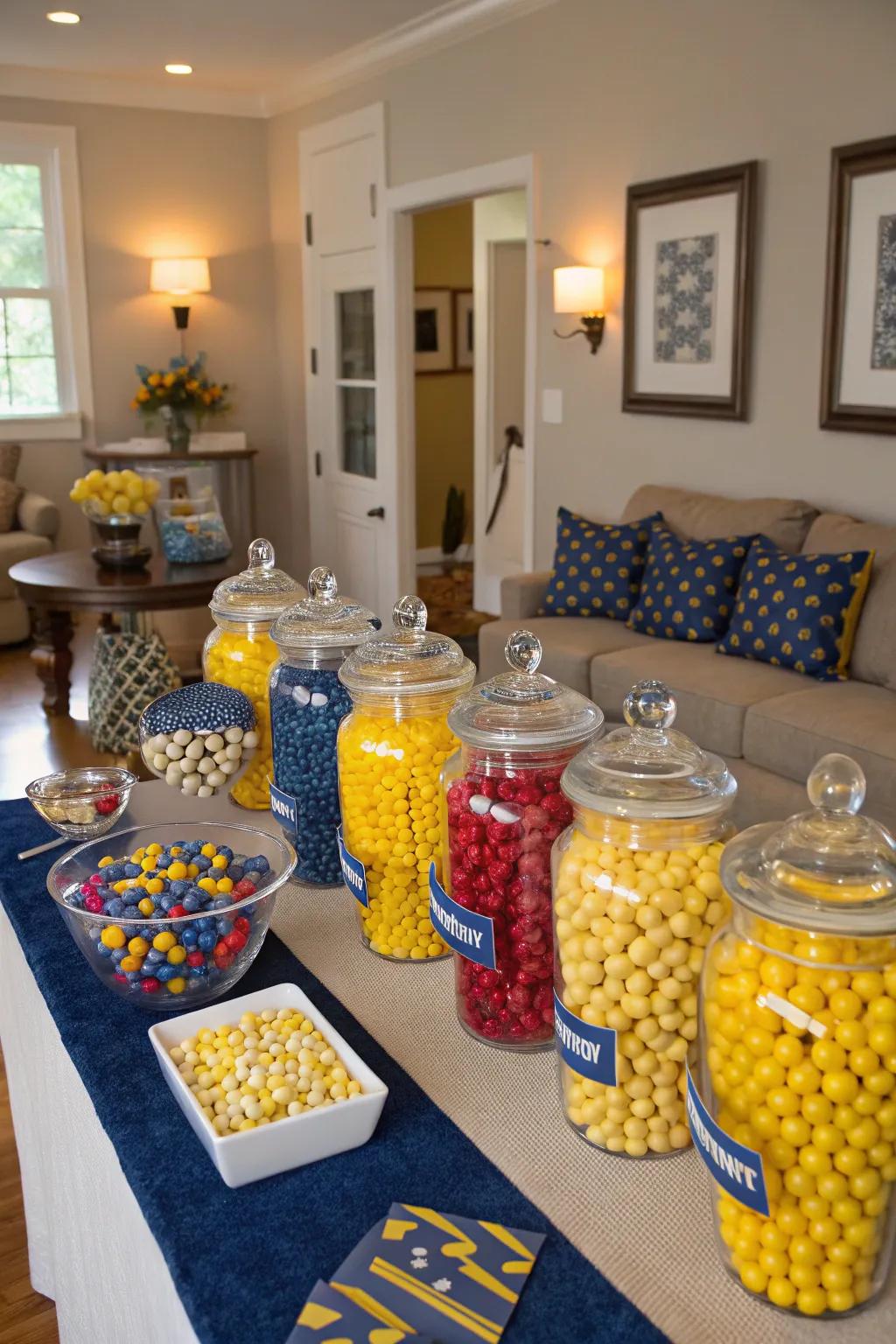Sweets in educational tones cultivate a harmonious and celebratory essence.