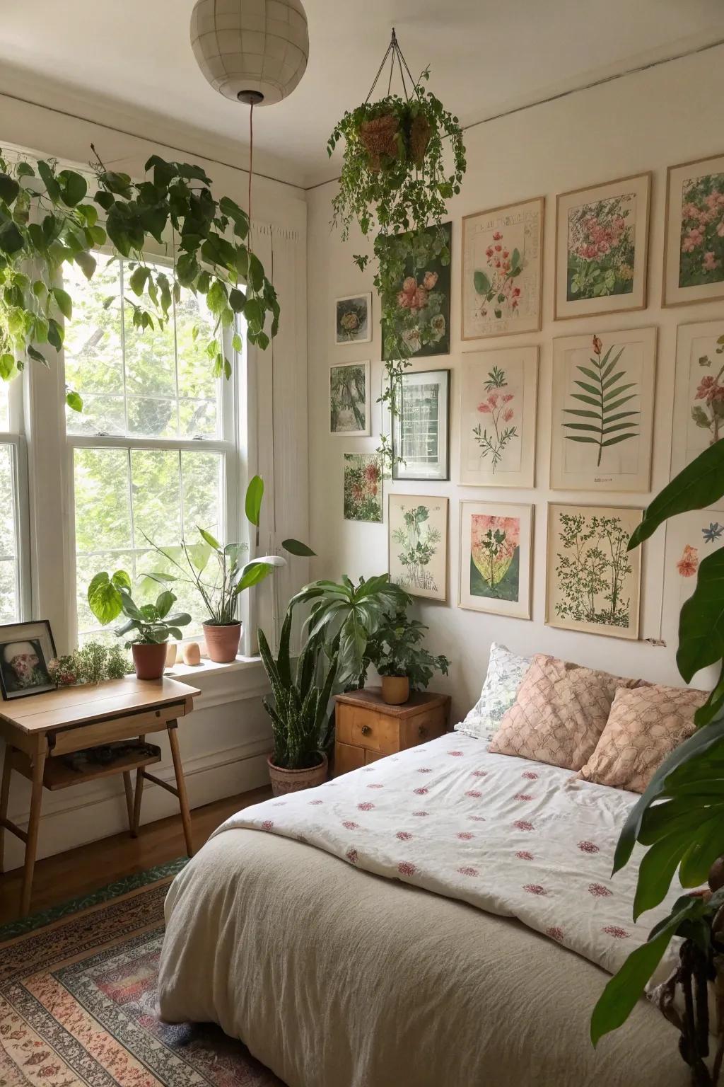 Nature-inspired design enhances aesthetics and improves air quality.