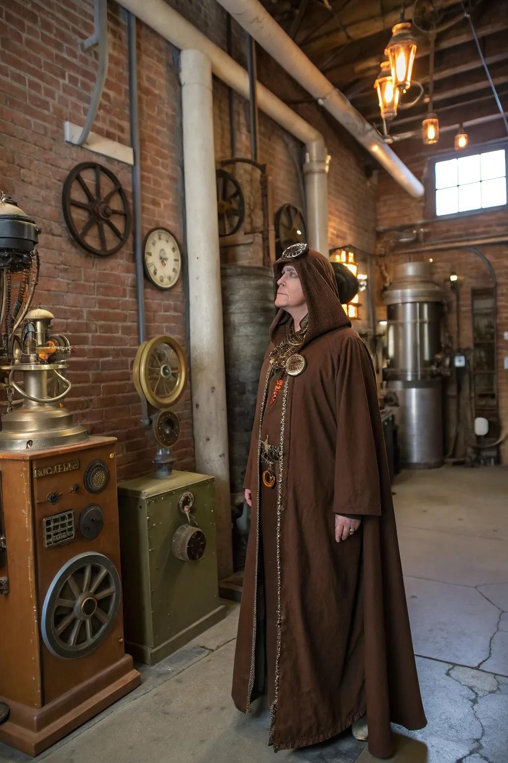 An industrial age explorer robe is perfect for inventive spirits.