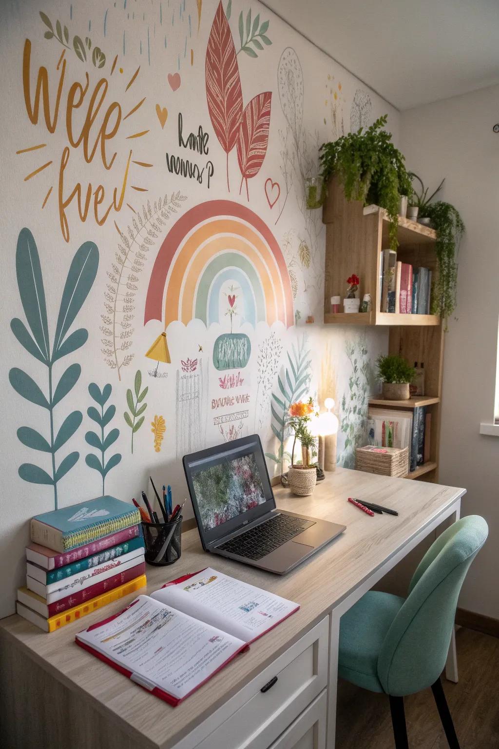 A mural that changes the area.