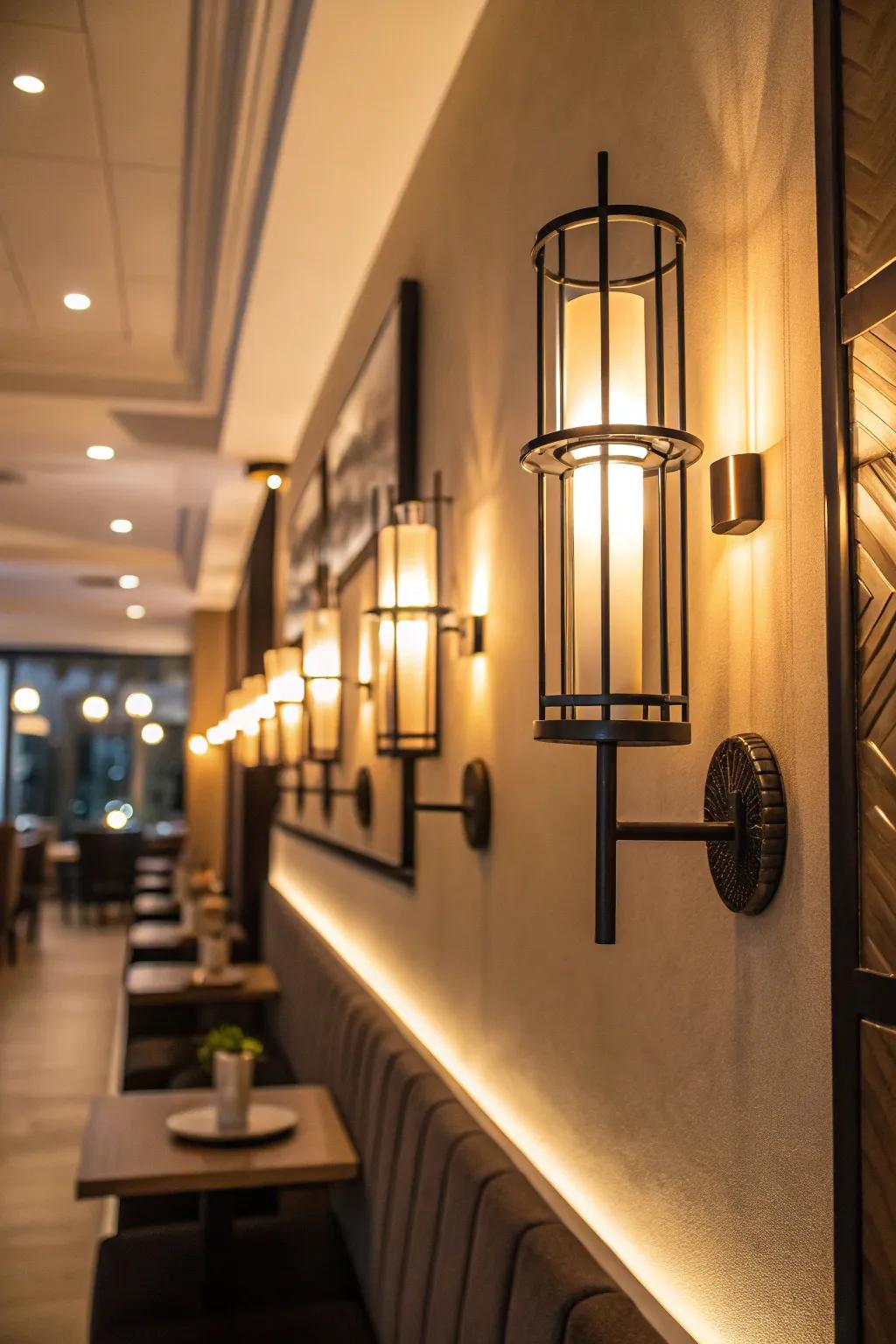 Lighting brings out the best features of your wall.