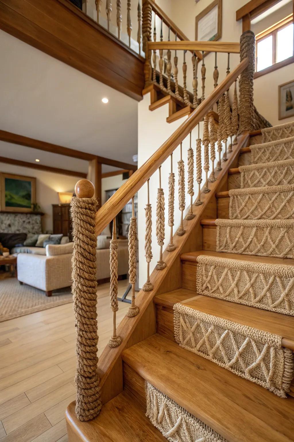 Woven materials add texture and craftsmanship.