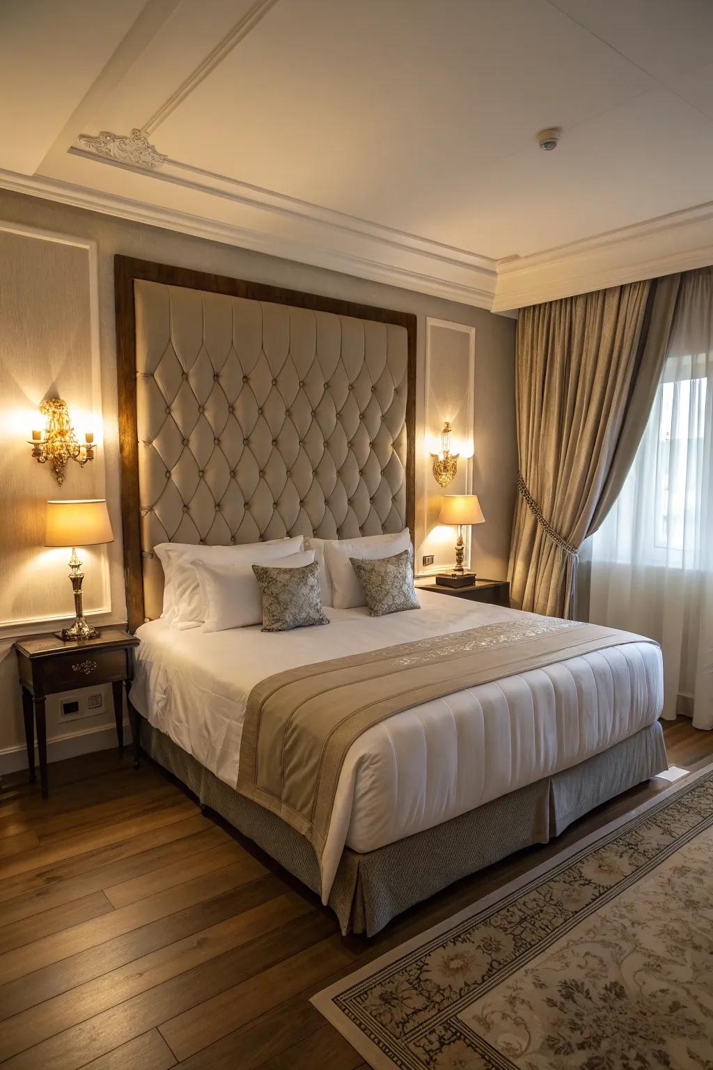 Lighting sets a comfortable and inviting mood.