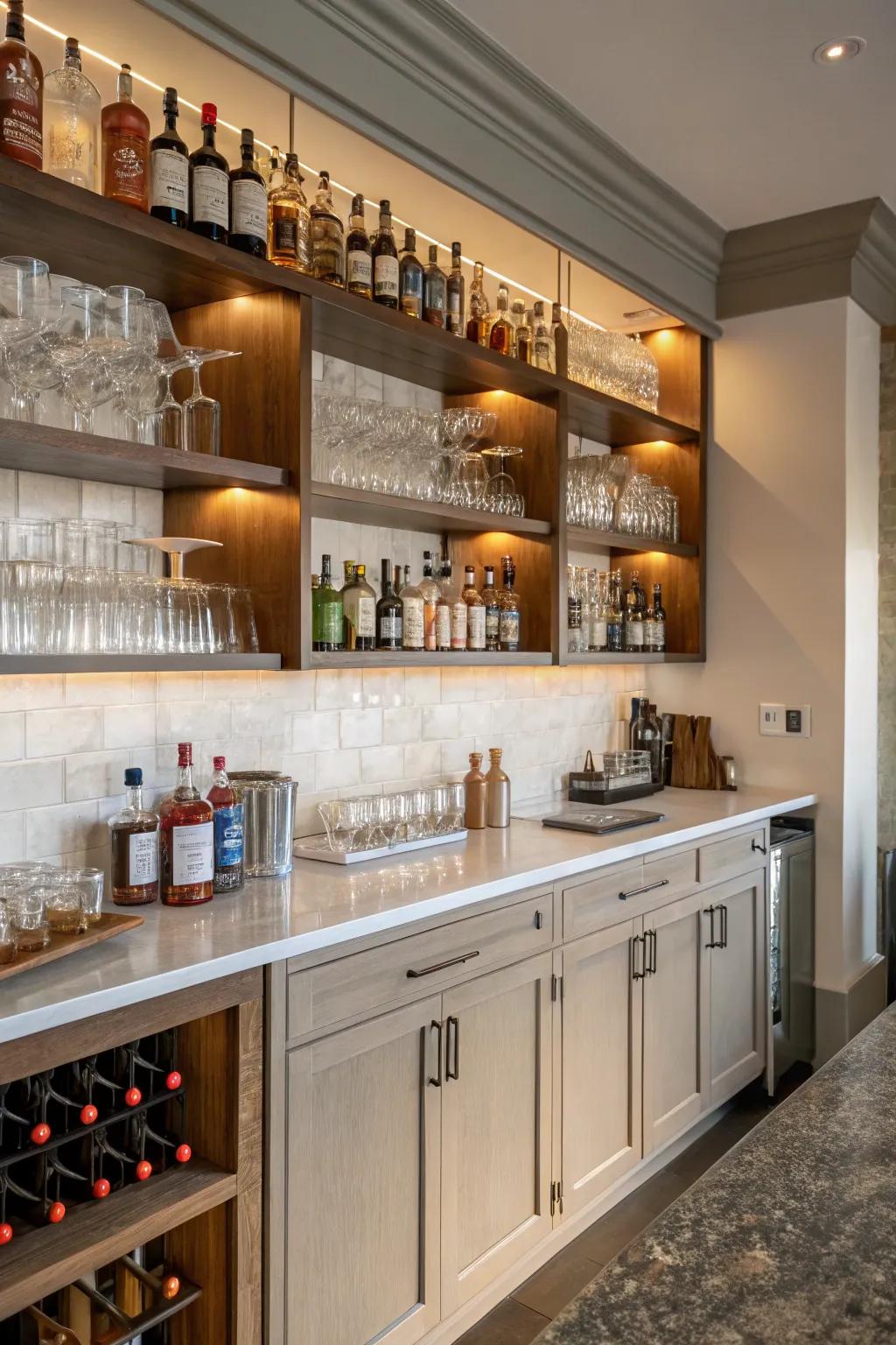 Infusing personality with a multi-purpose beverage zone.