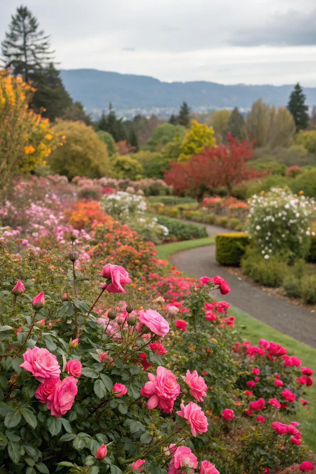 Radiant roses deliver a seasonal color boost.