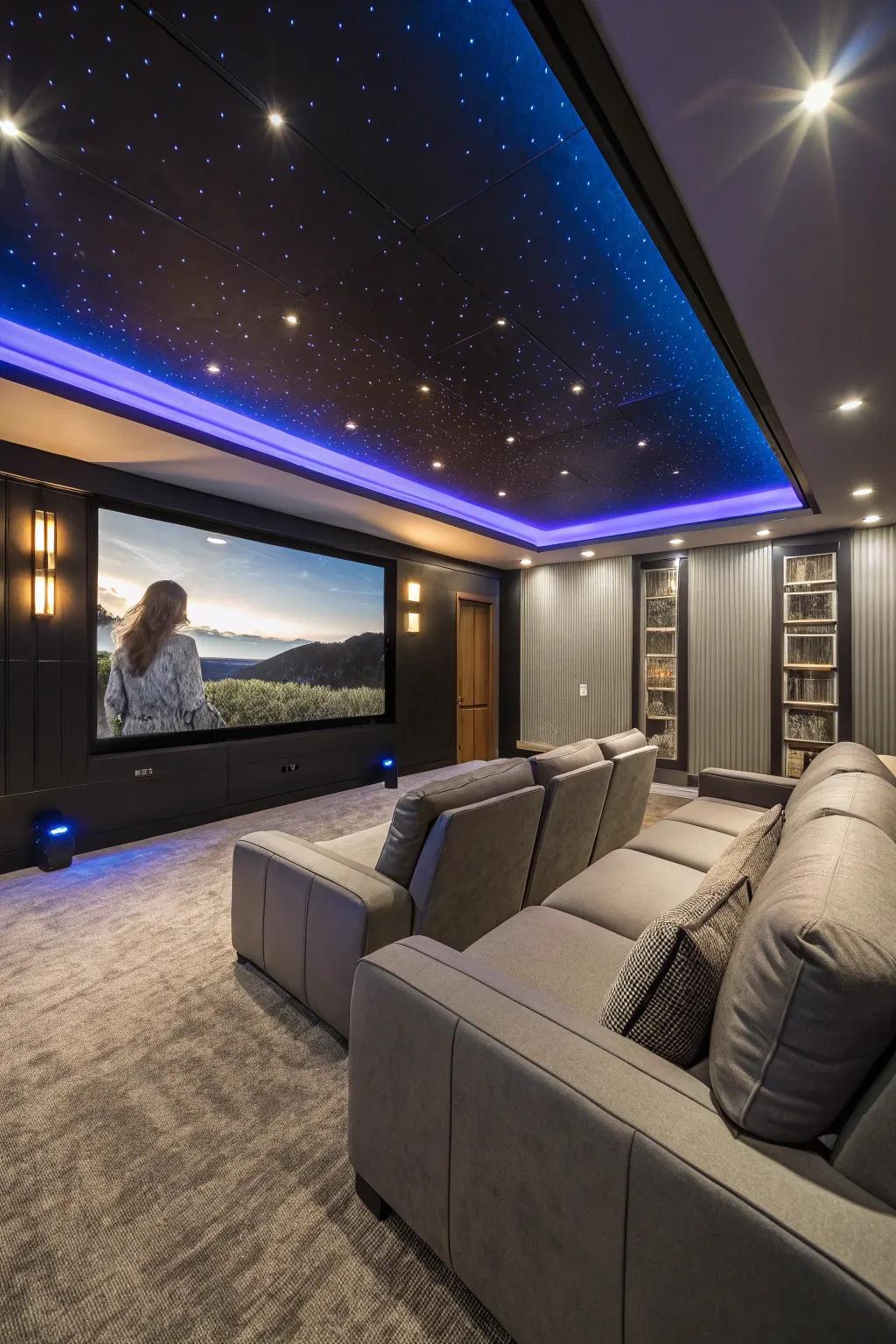 Immerse yourself in entertainment via LED-enhanced media chambers.