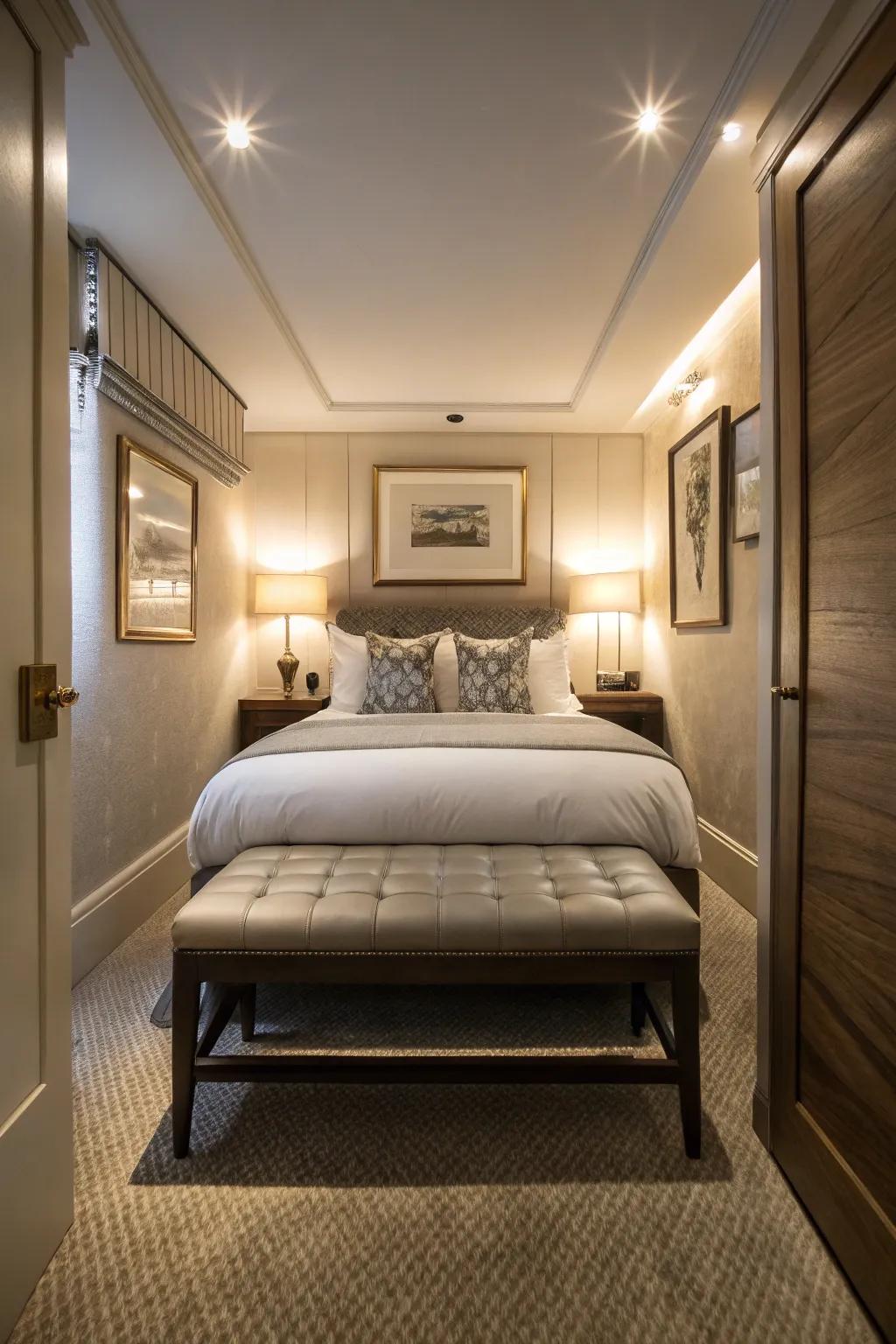 Add aesthetic appeal in parallel to core functions within bedrooms.