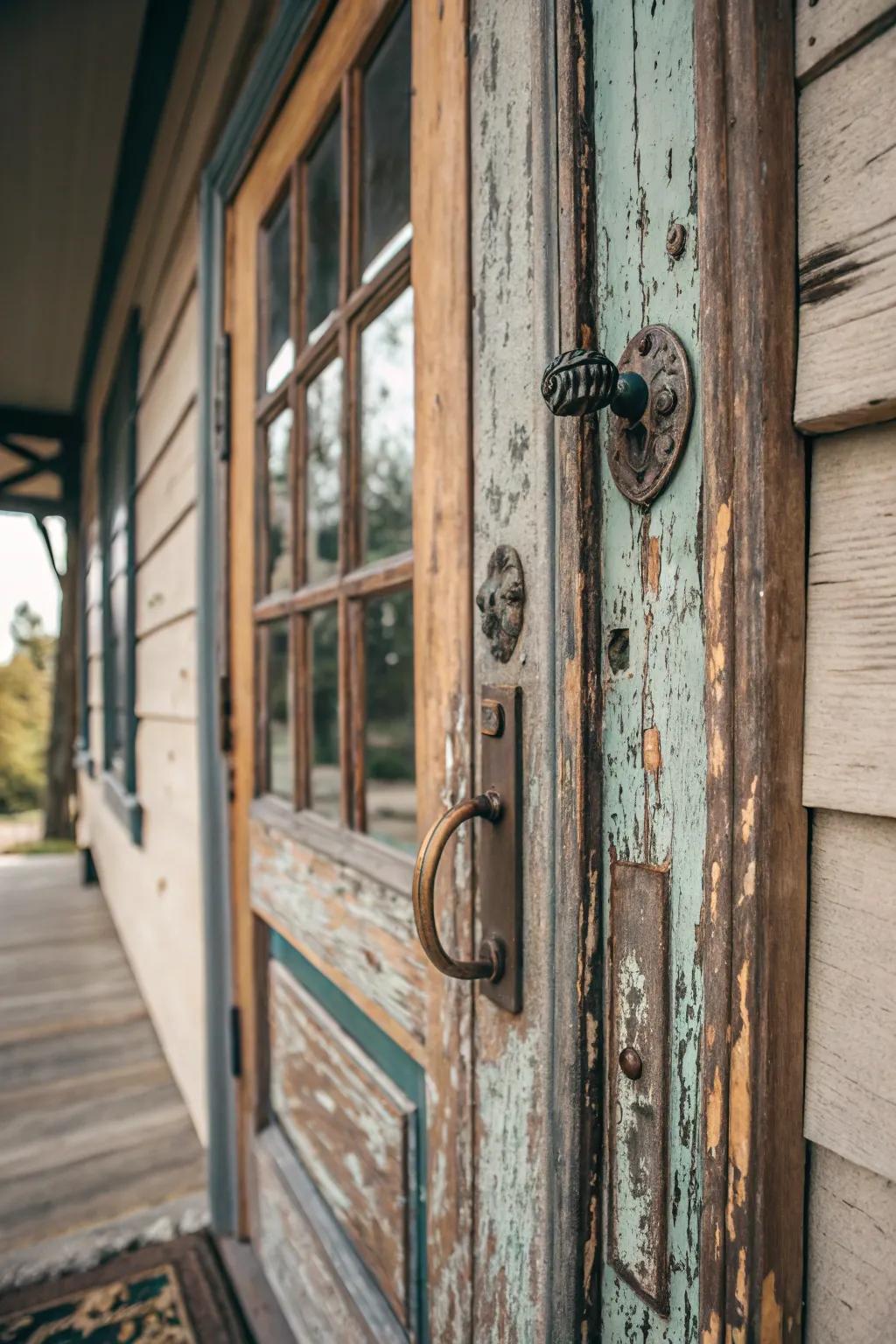 Country-style doors bring charm and a snug feel to your entrance.