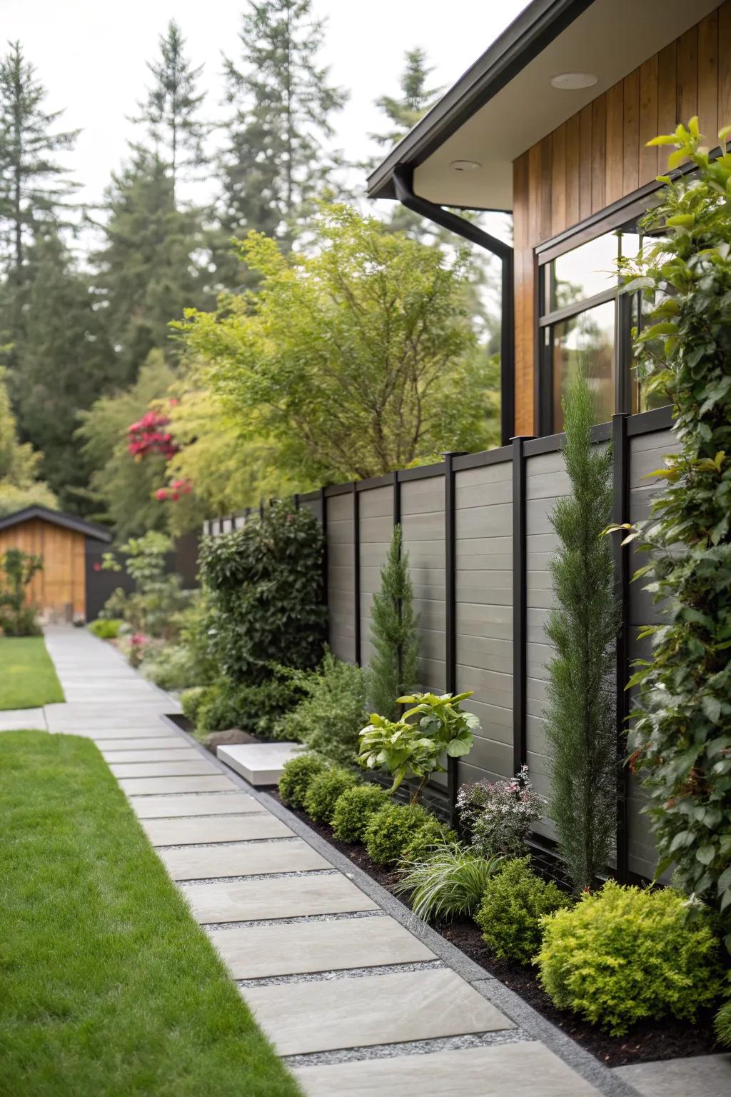 Seclusion screens offer privacy and style.