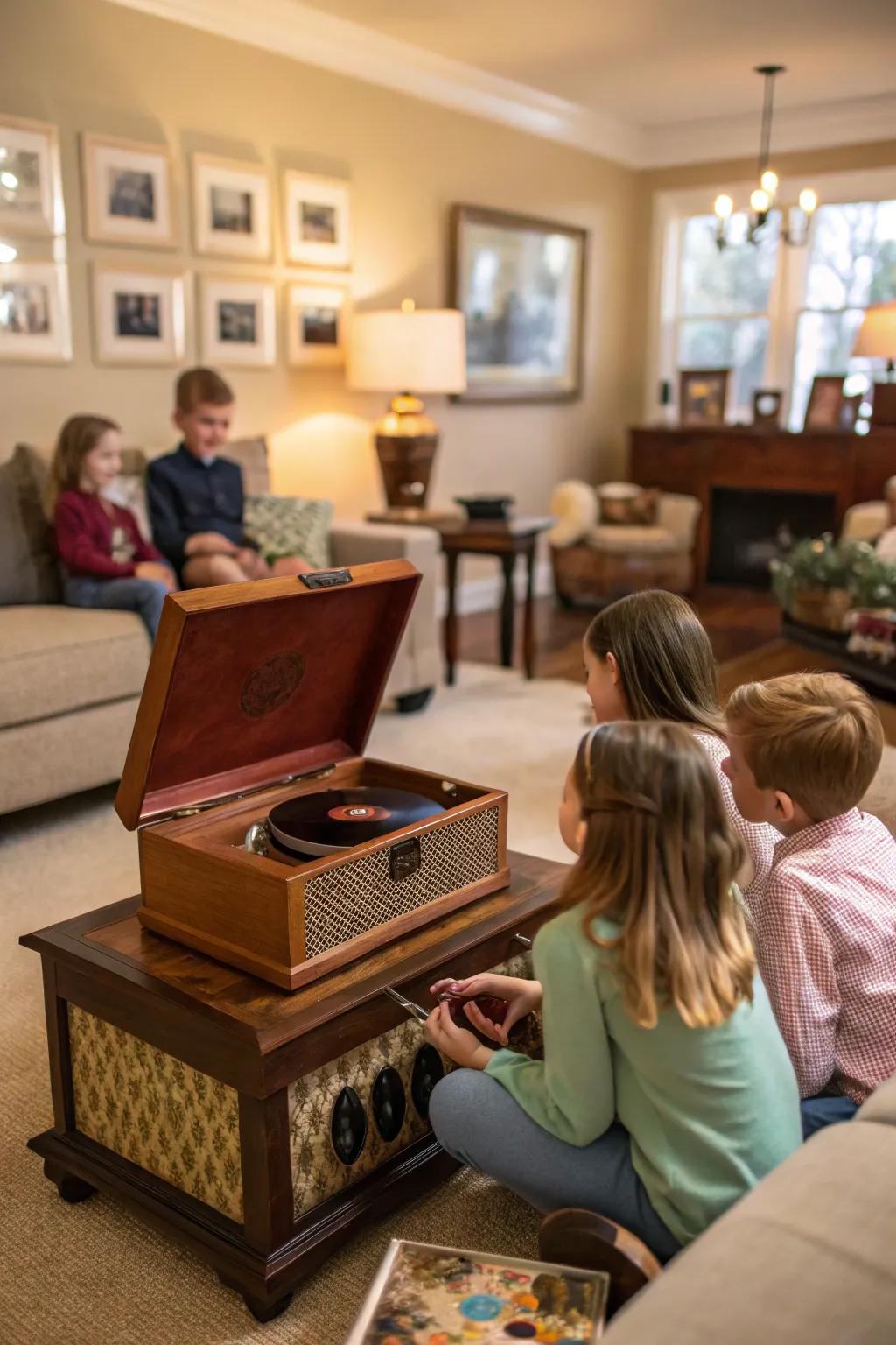 A novel-telling music box that brings stories to life with sound.