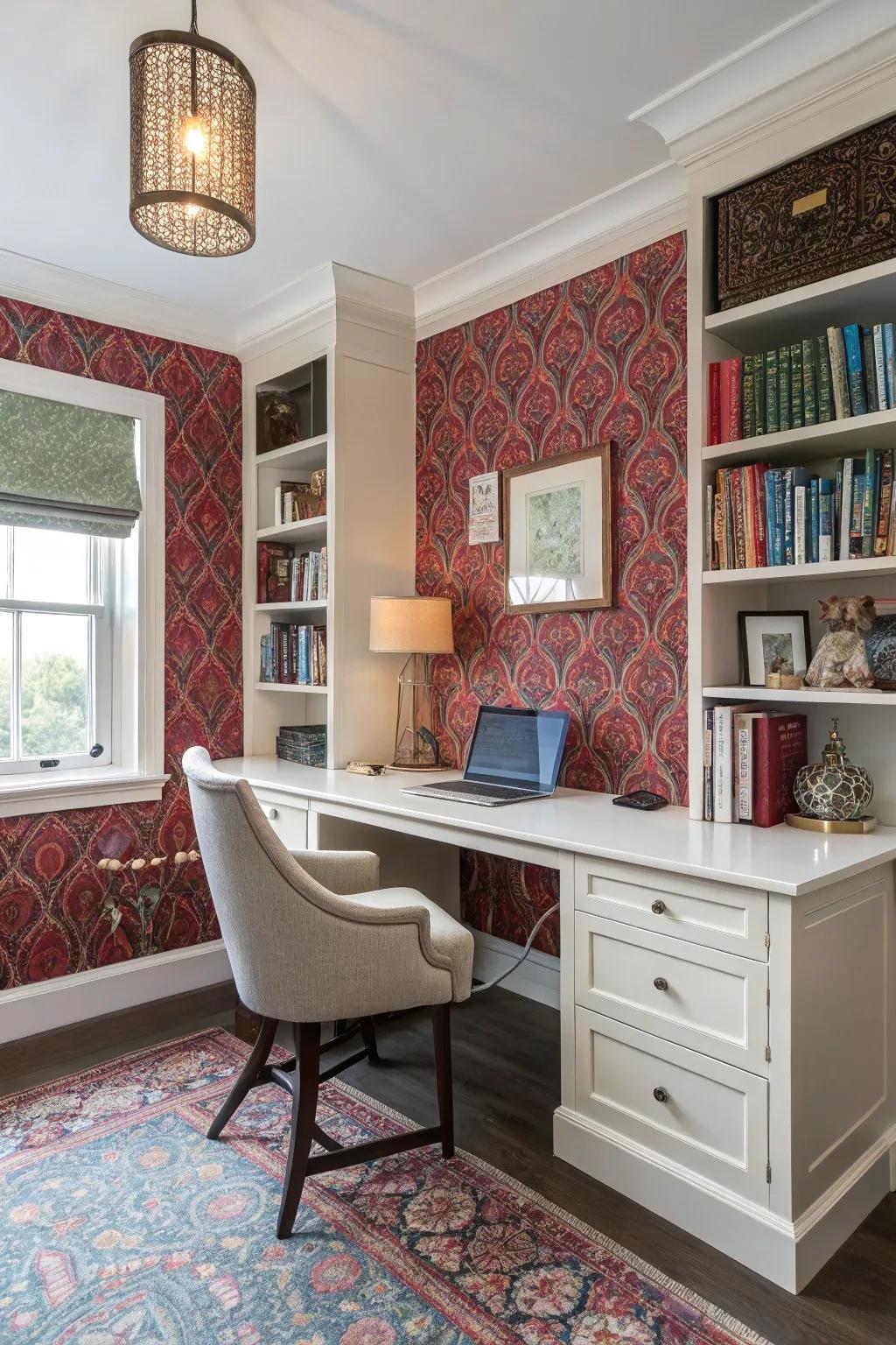 Accent walls infuse personality.
