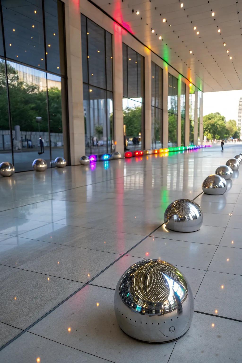 Reflective surfaces amplify light and color