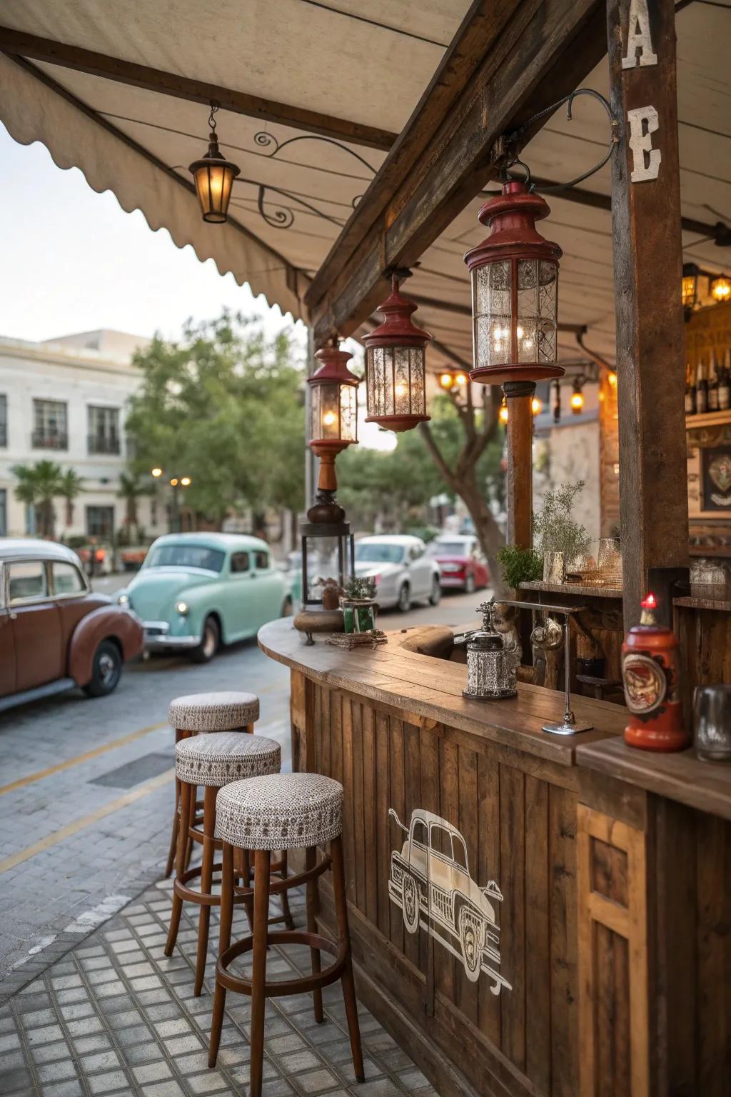 Classic features add character and history to the bar.