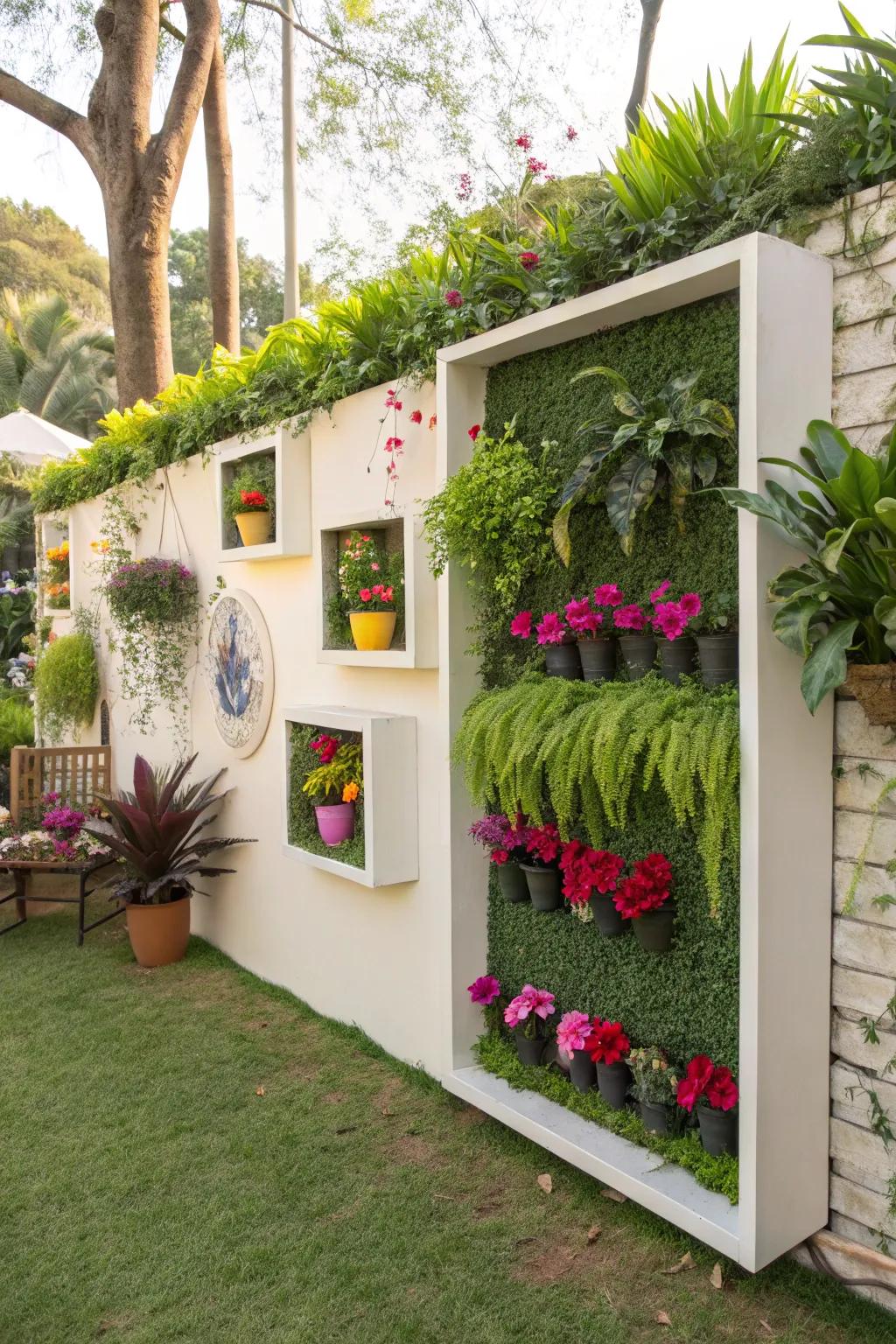 Shadow boxes bring depth and visual intrigue.
