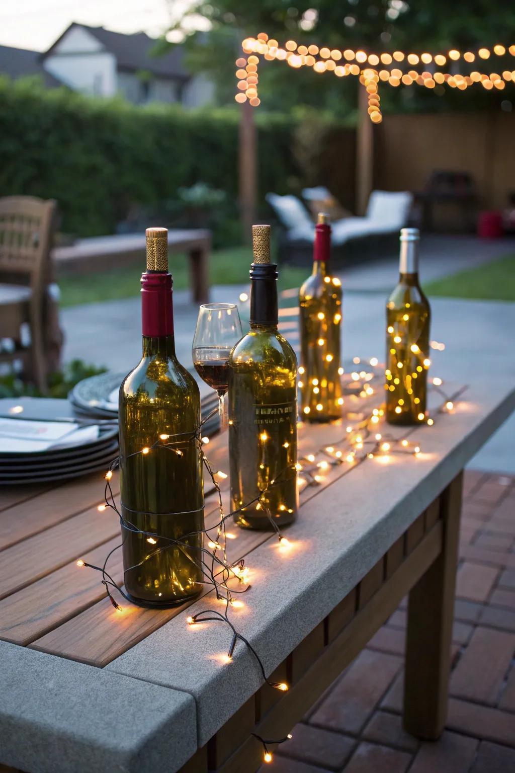Add a dash of ingenuity with do-it-yourself bottle lights.