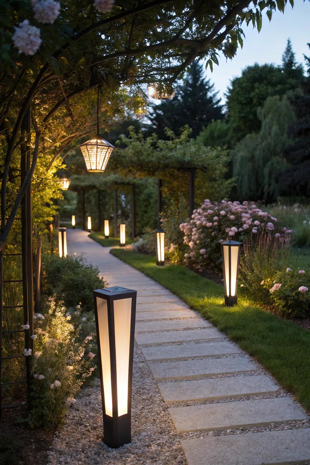 Let your lights be a garden art piece.