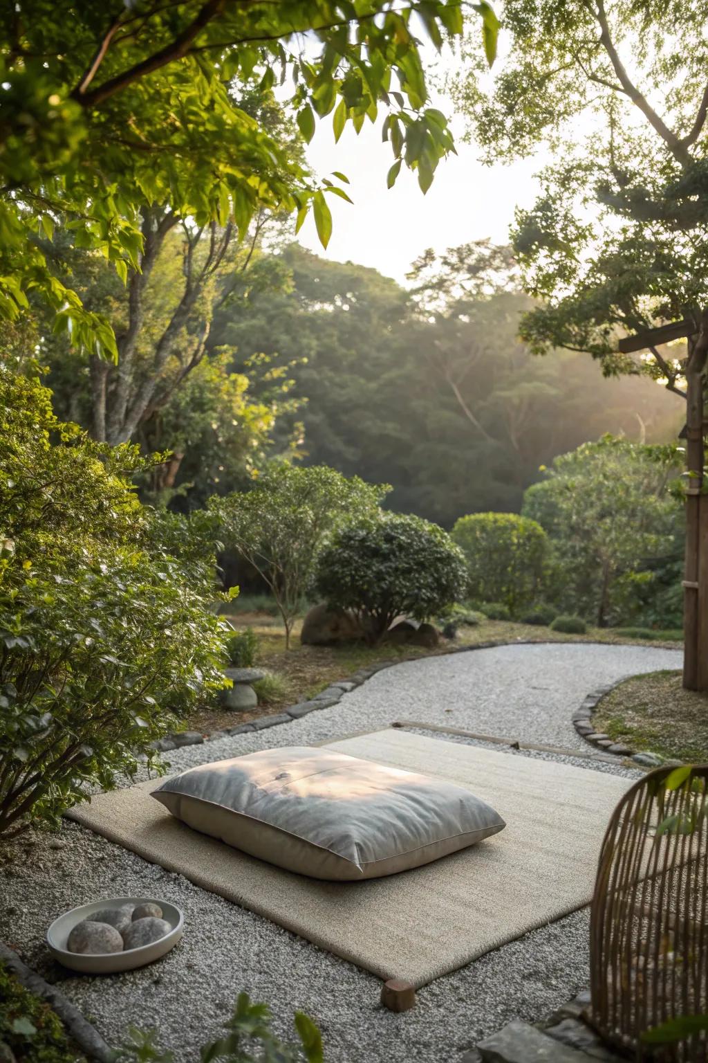 A serene meditation niche, tailored for attentive moments.