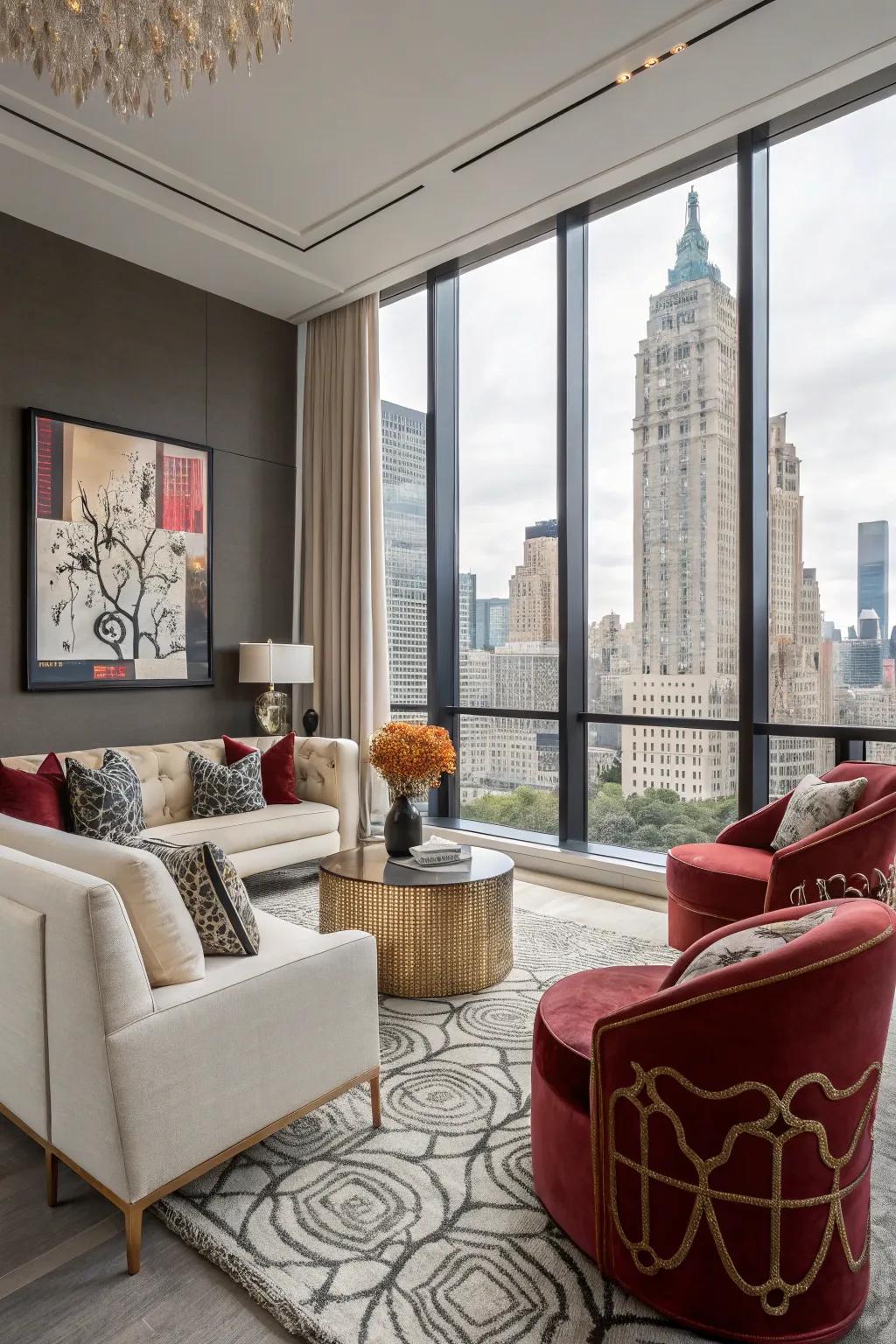 A well-chosen color scheme creates balance.