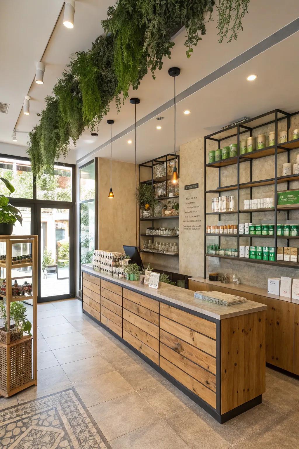 Eco-friendly design for a sustainable dispensary