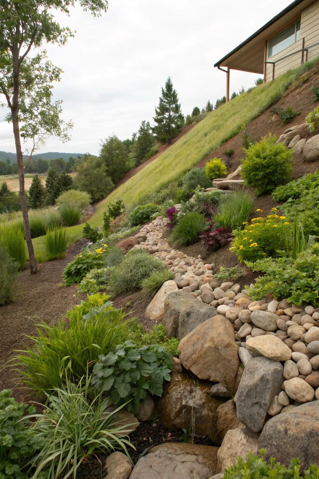 Safeguard your garden from degradation via pebbles.
