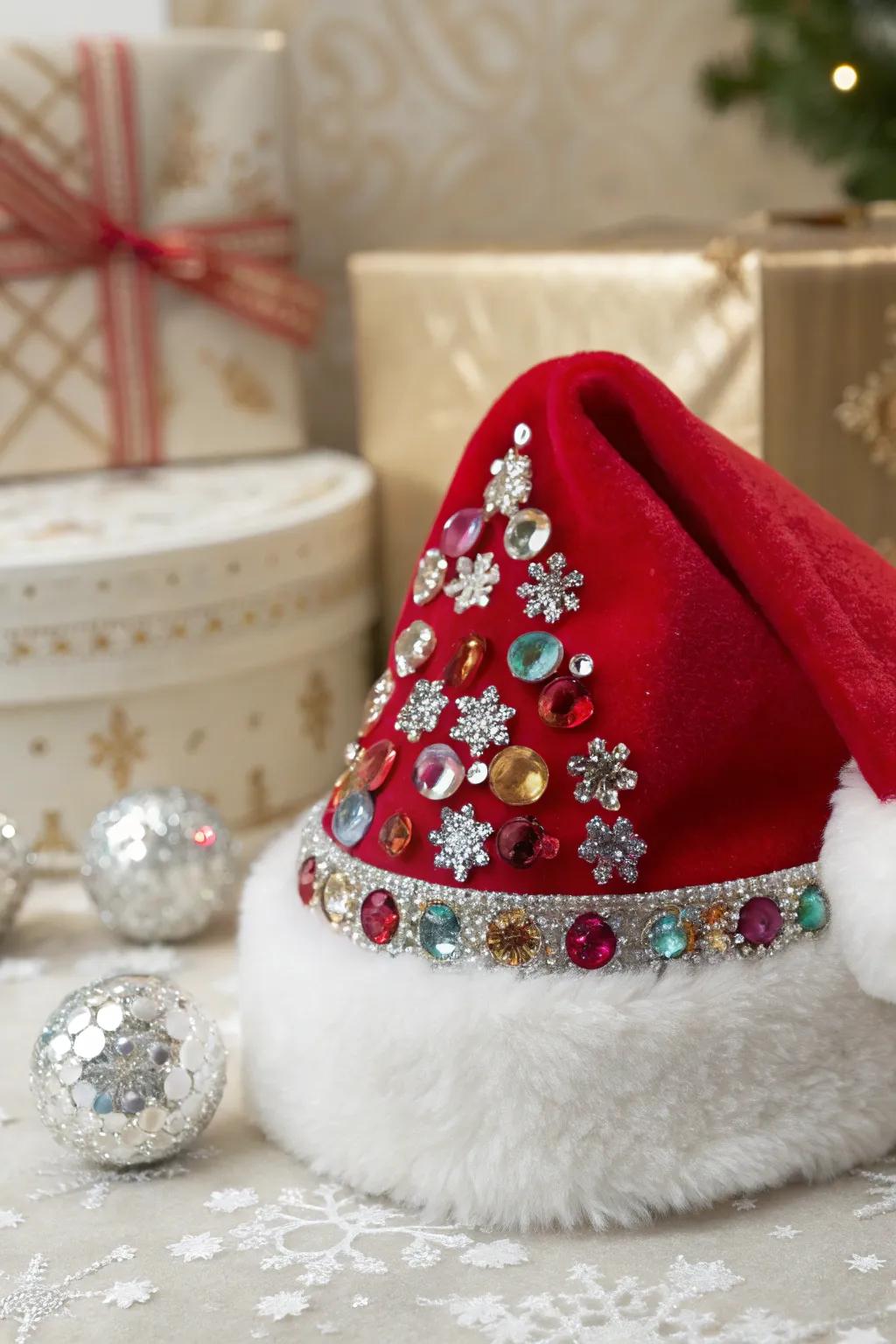 Introduce a nuance of opulence through shimmering gemstone embellishments.