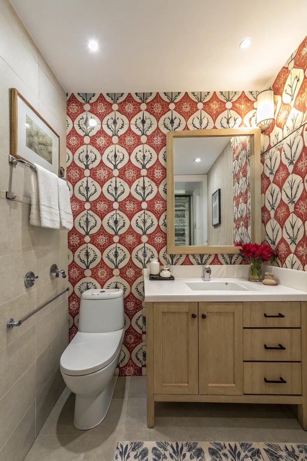 Highlight wall changing the space.