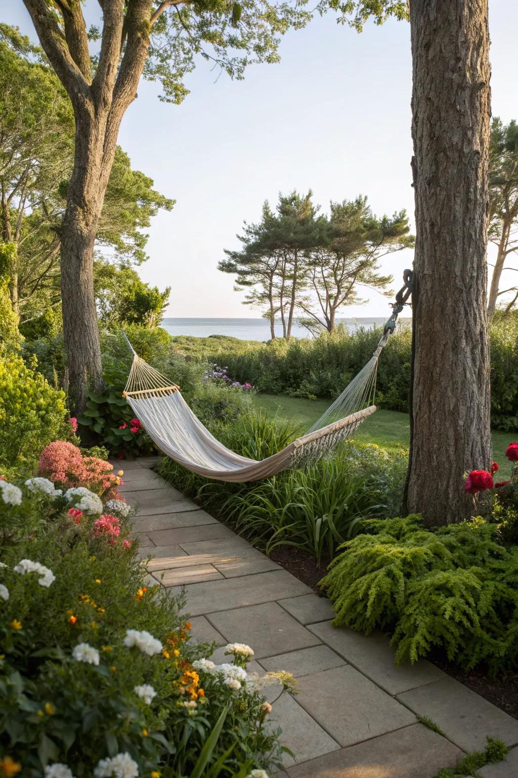 Create a personal retreat using a hammock to achieve ultimate relaxation.