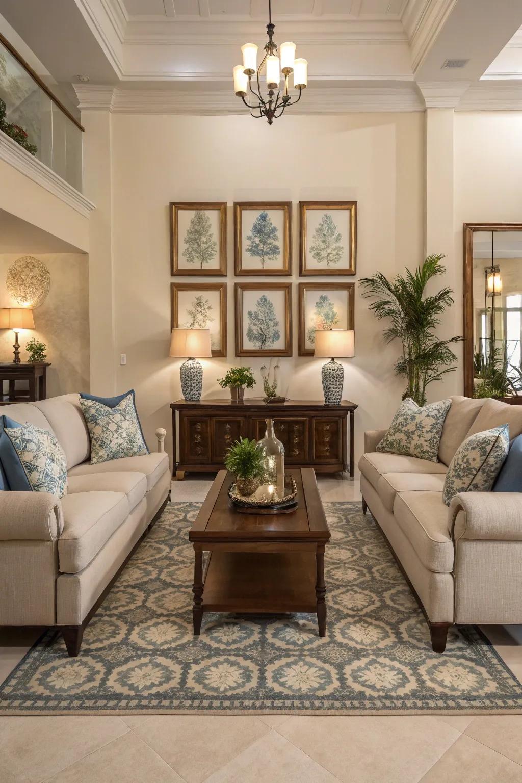 Attain balance using symmetry within your Sims 4 lounge.