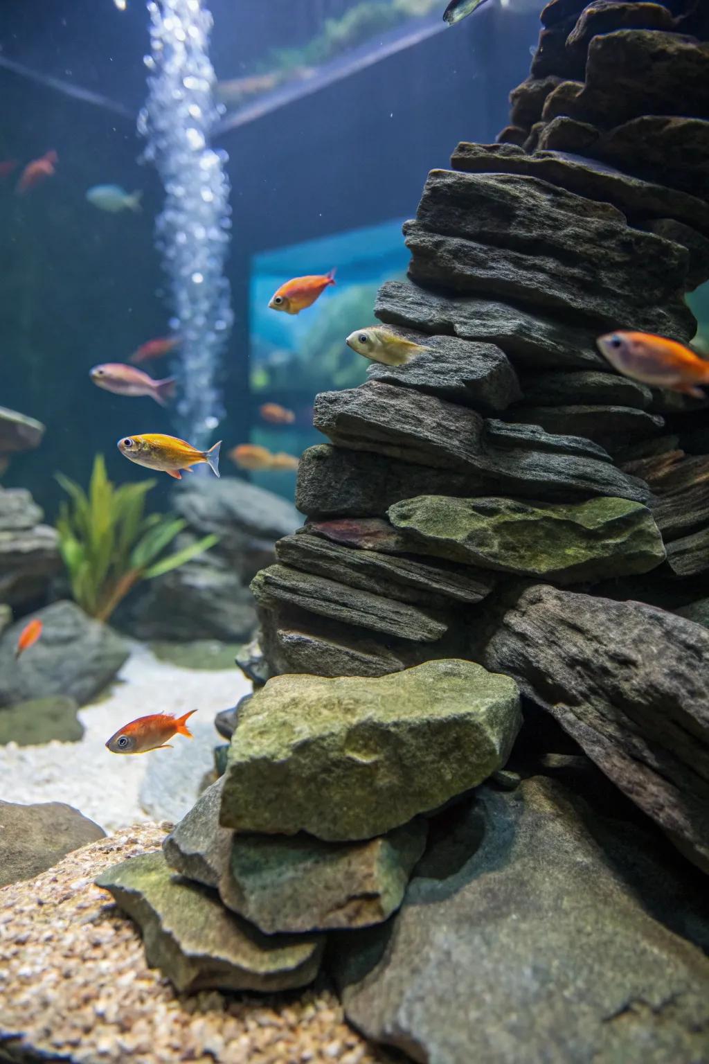 A cleverly disguised clarifier utilizing slate.