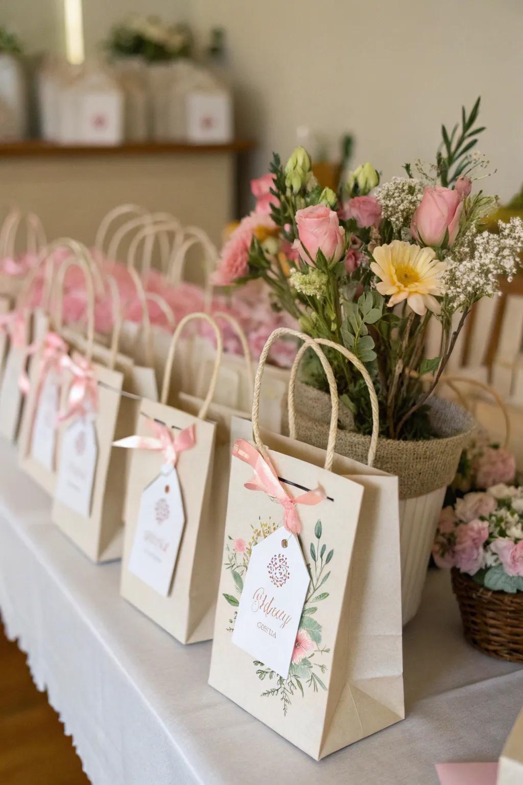 Thoughtful appreciation gifts to express gratitude to the guests.