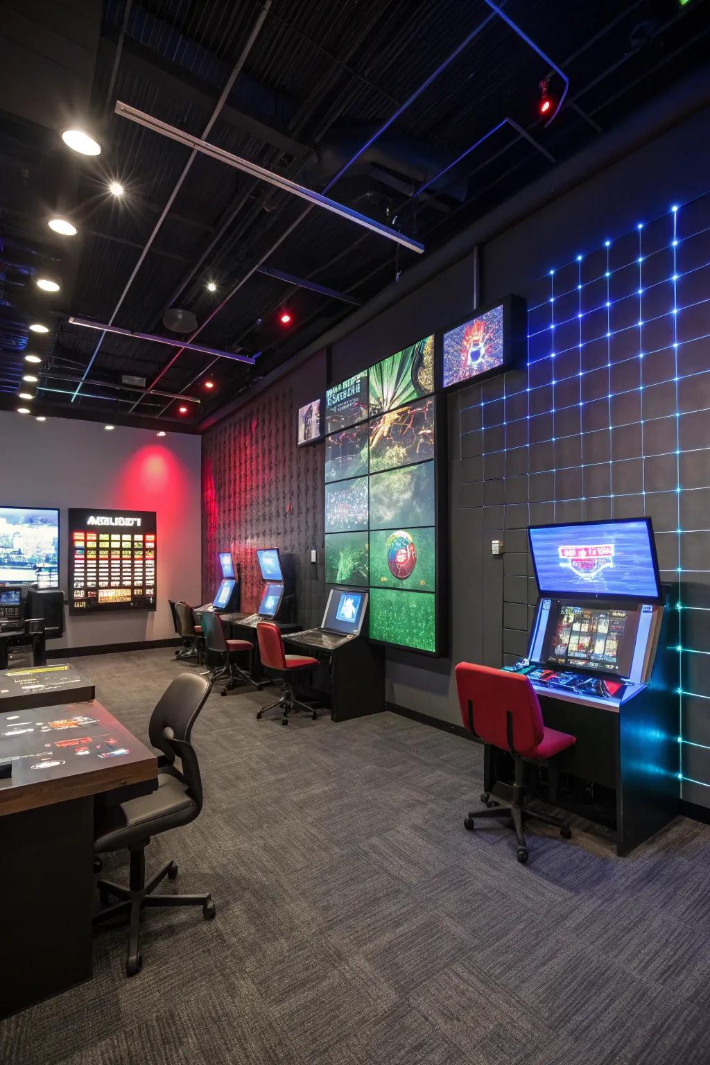 Wall panels that react bring a fun element to your gaming space.