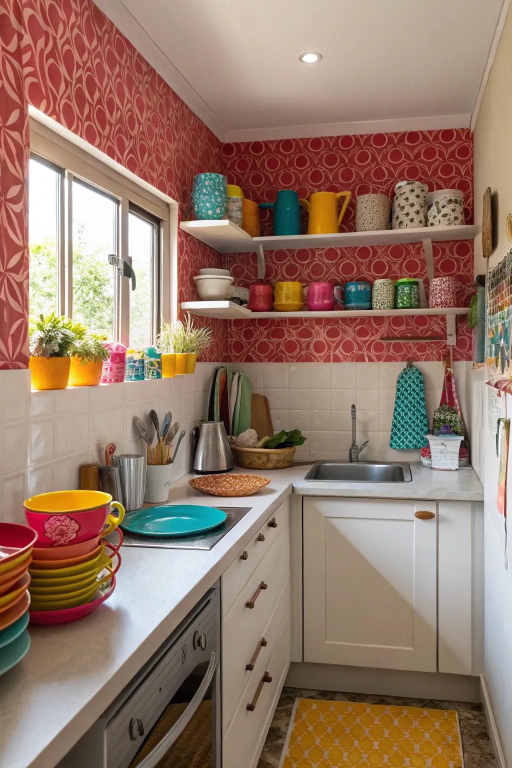 A vibrant hue can energize and personalize your kitchen.
