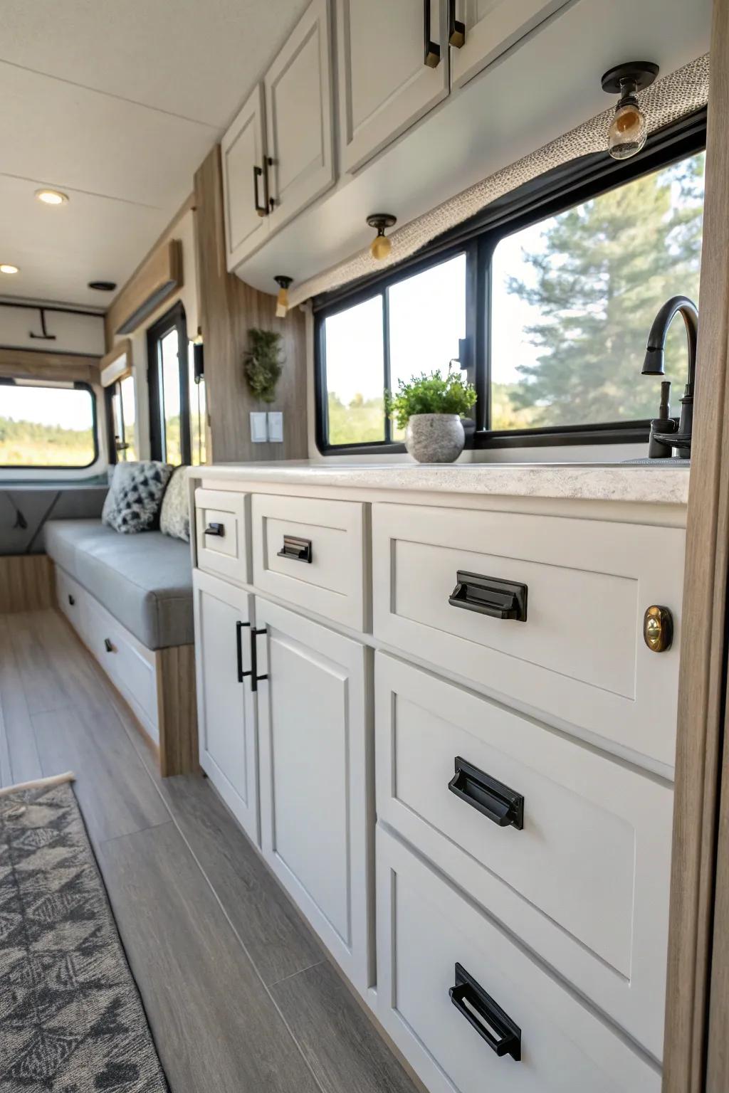 New hardware can quickly and easily refresh your RV's appearance.