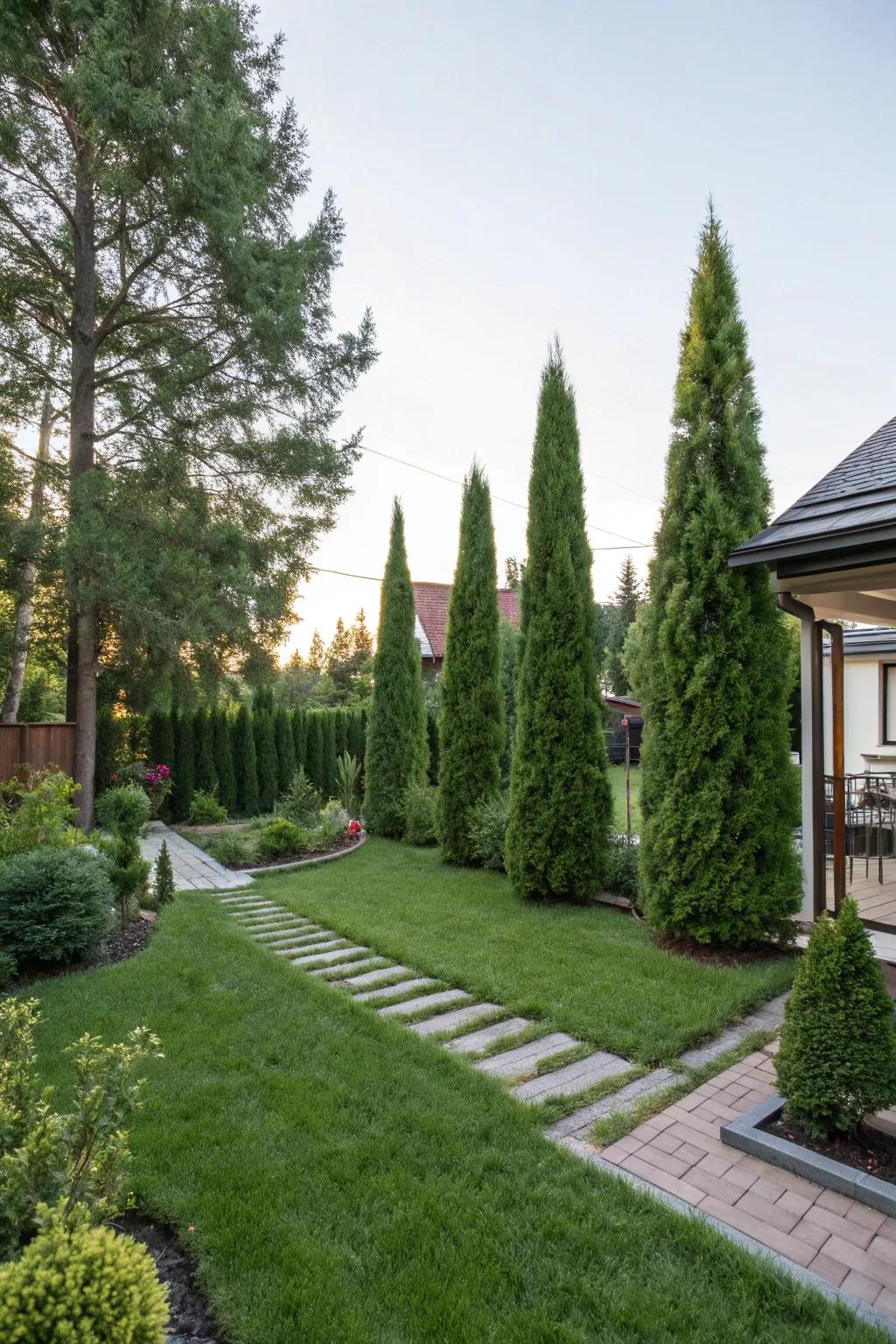 Alter suburban gardens into serene retreats with Arborvitae.