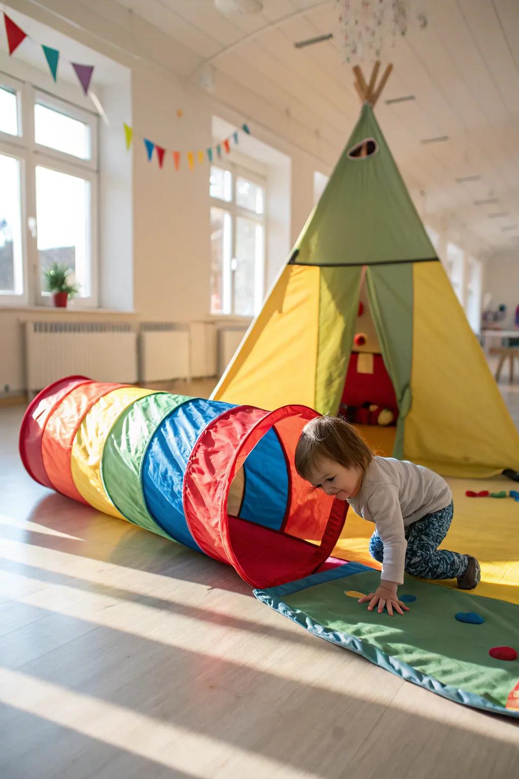 Exploring new worlds with a playful passage and den.