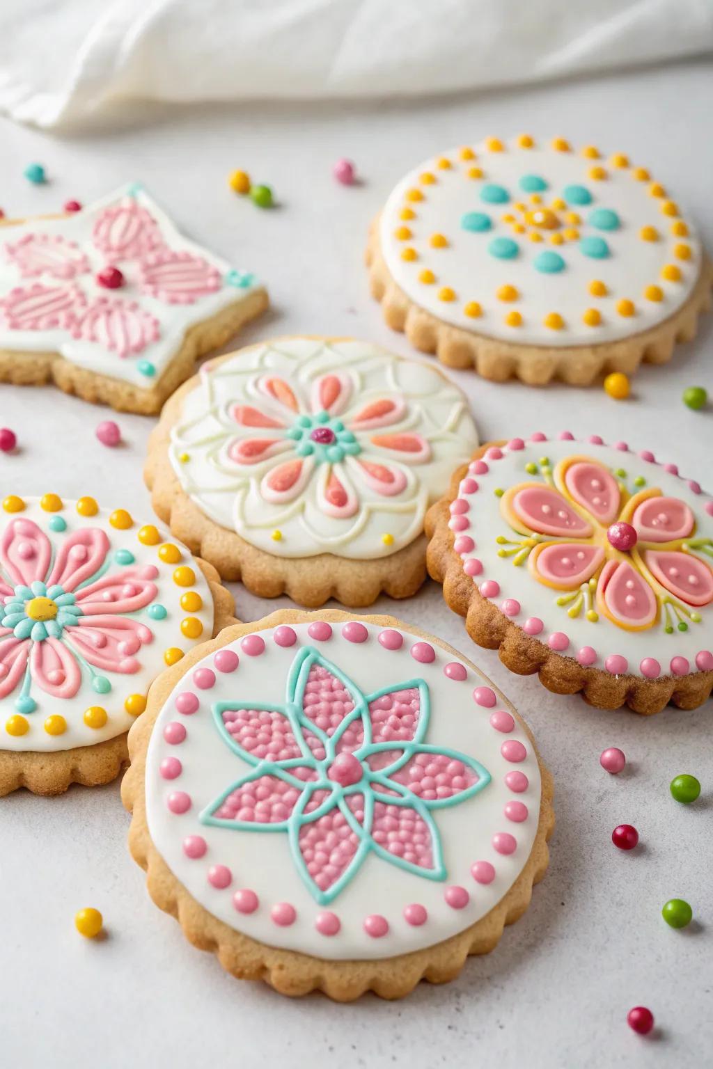 Deco dots for a modern sophisticated look.