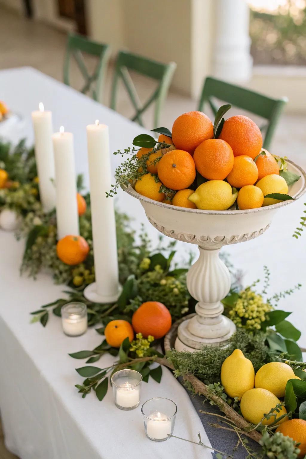 Intriguing citrus highlights with oranges and lemons