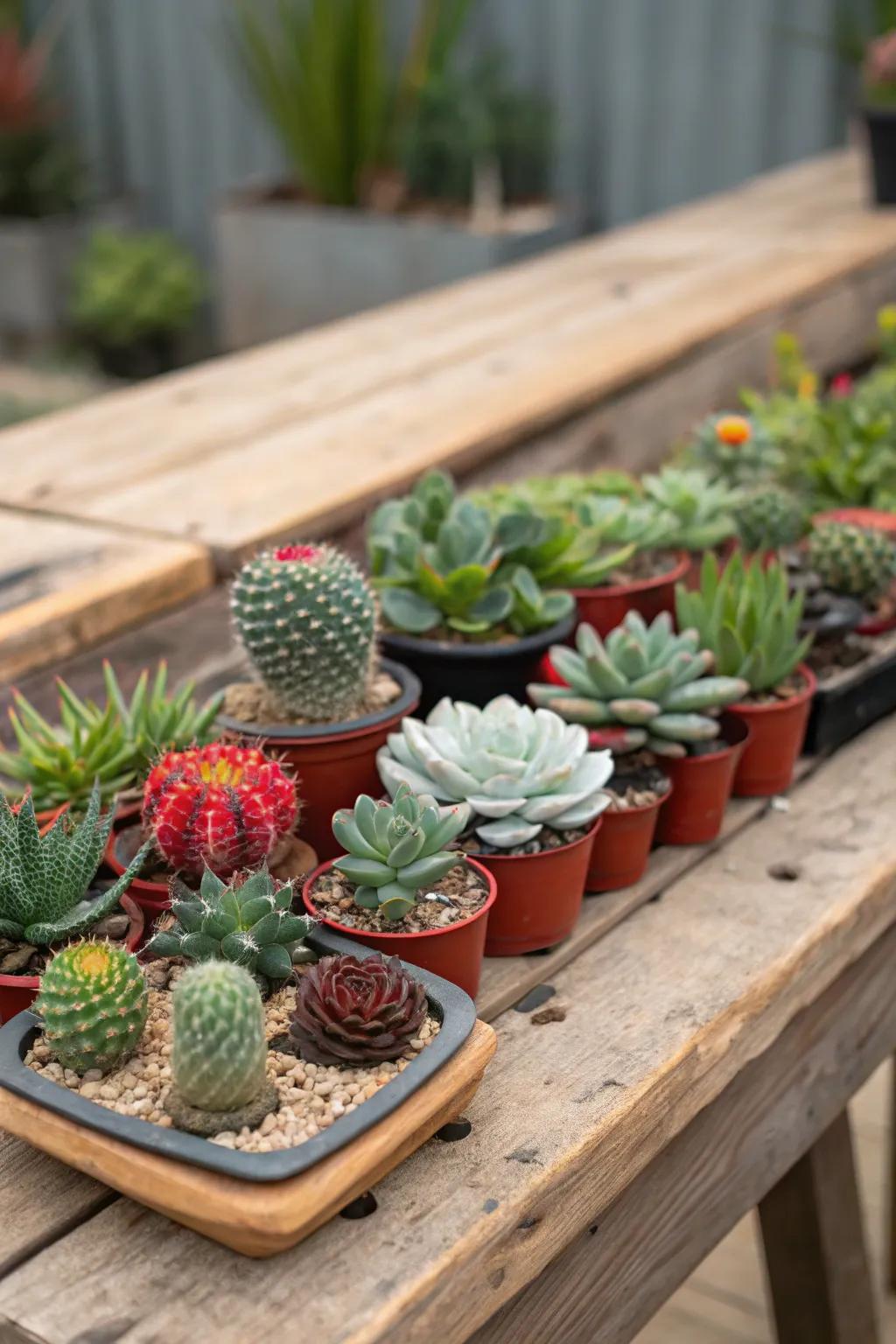 Deserts and succulents carry a dash of southwestern elegance.
