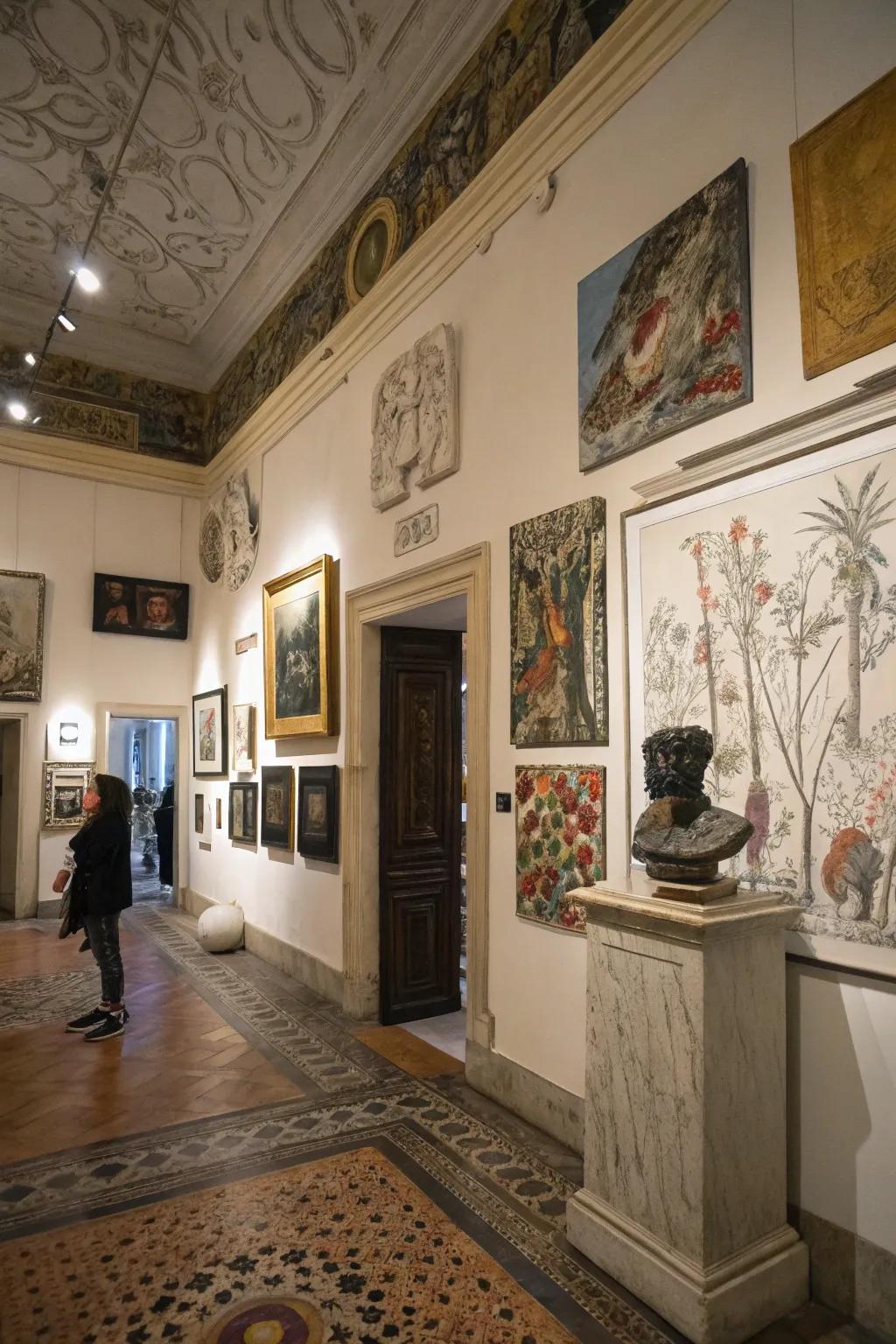 Unique art pieces add intrigue and conversation to your witch room.