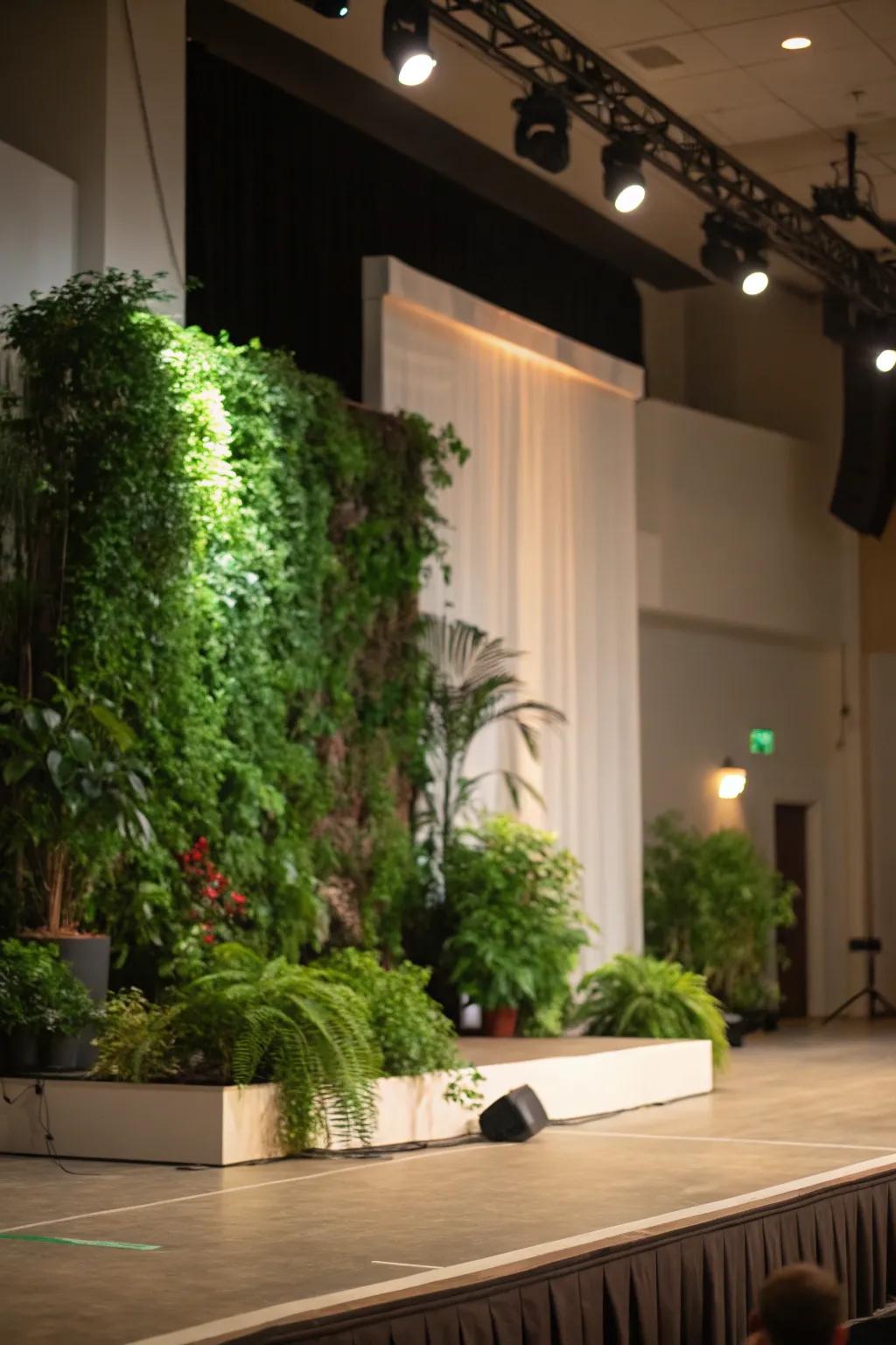 Natural components surprise and delight when presented onstage.