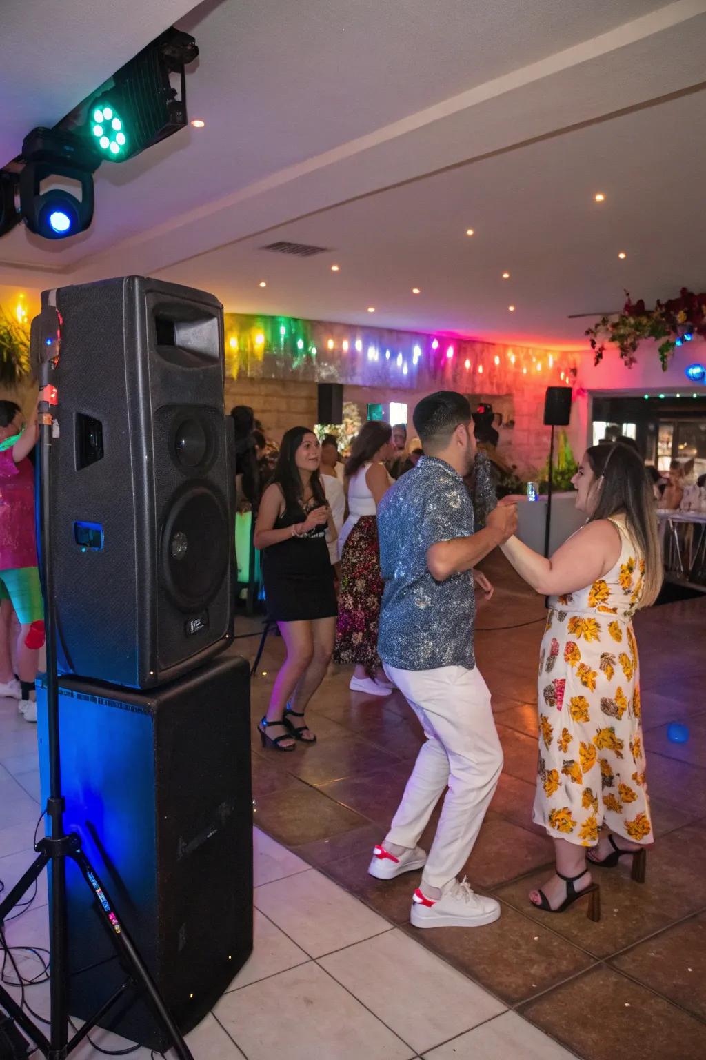 A songlist maintaining high excitement during the celebration.