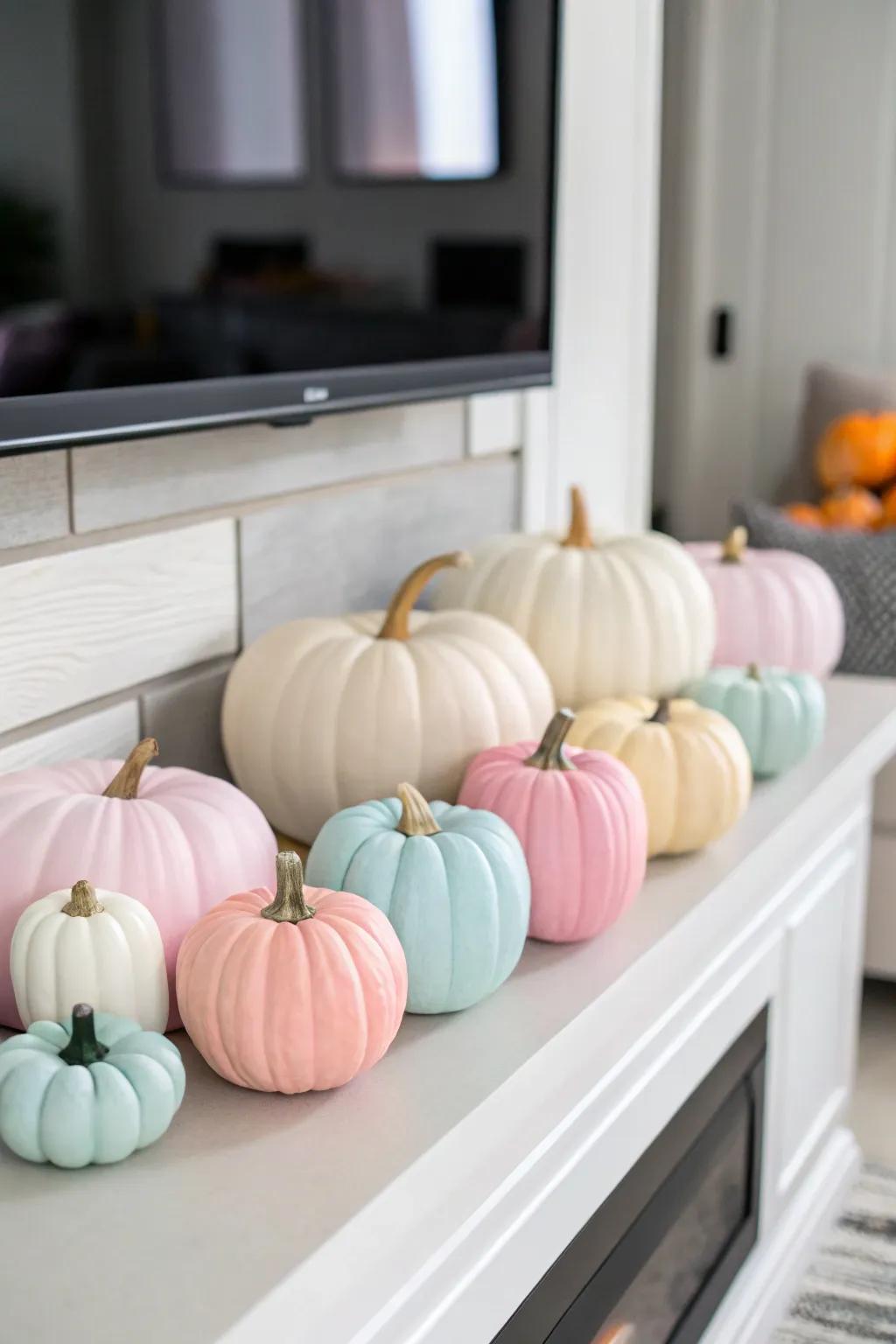 Tinted gourds proffer a placid and chic aesthetic alternative.