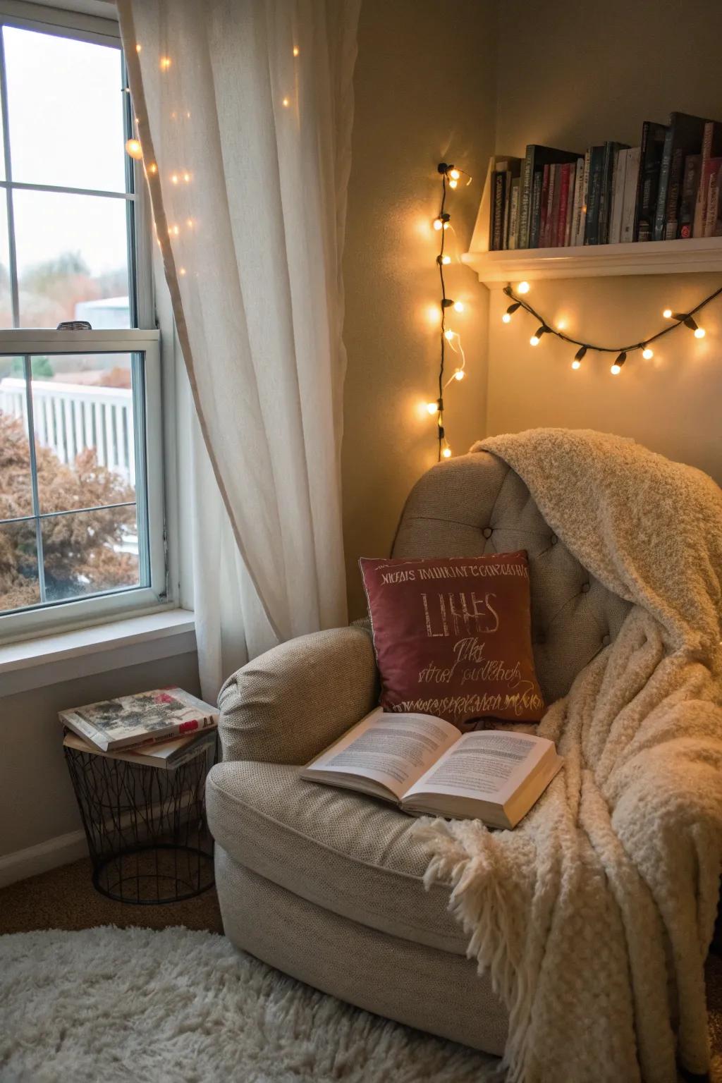 A study area offers a personal retreat.
