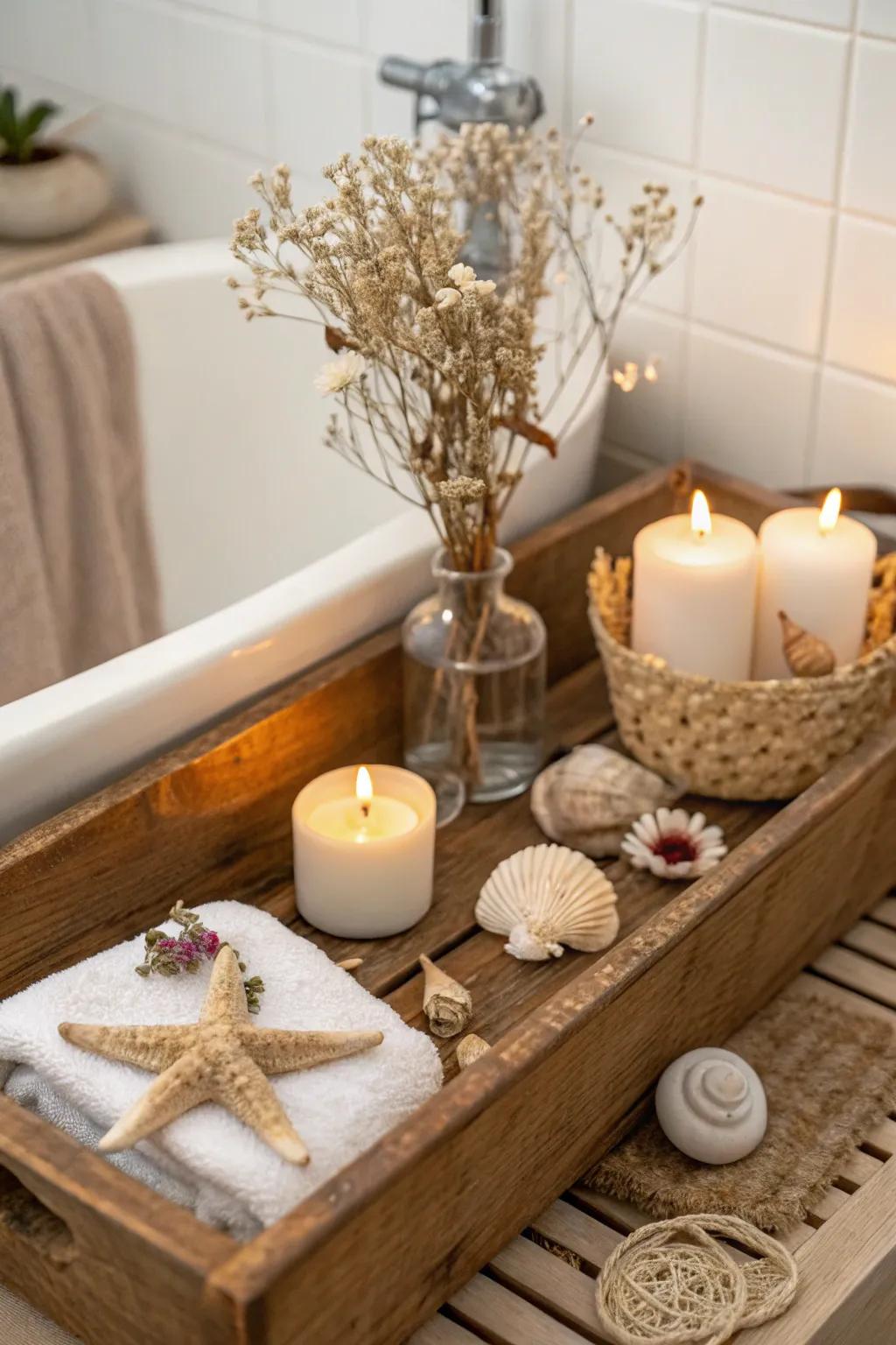 Produce a country getaway with natural feels and earthy shades.