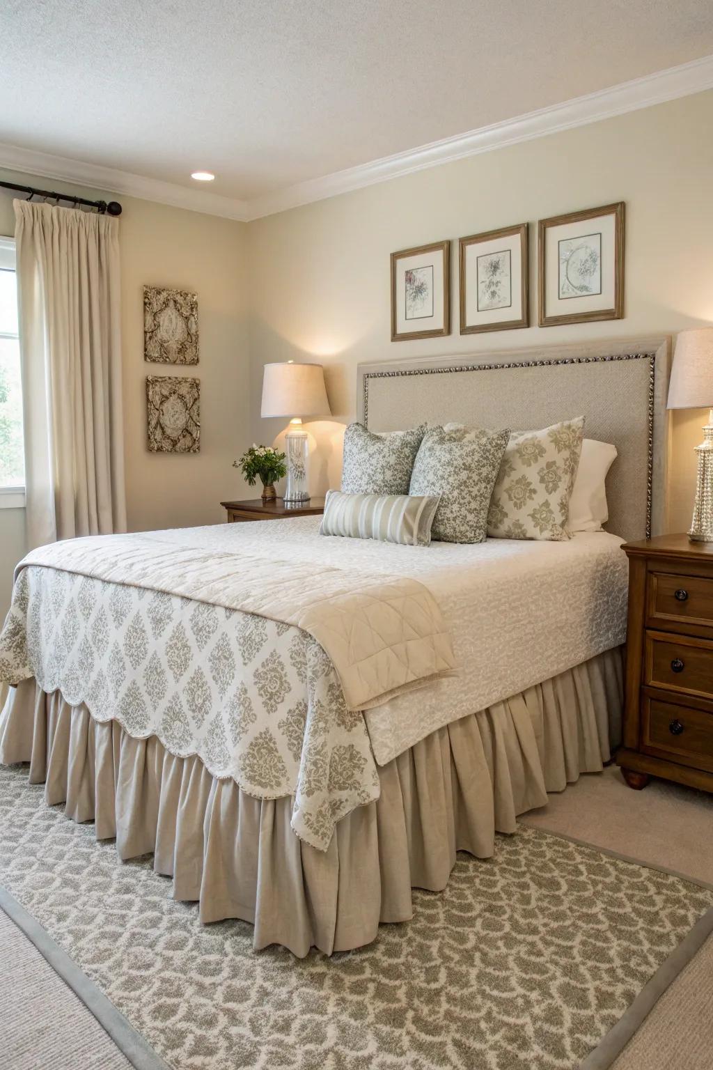 Neutral tones offer timeless elegance and versatility.