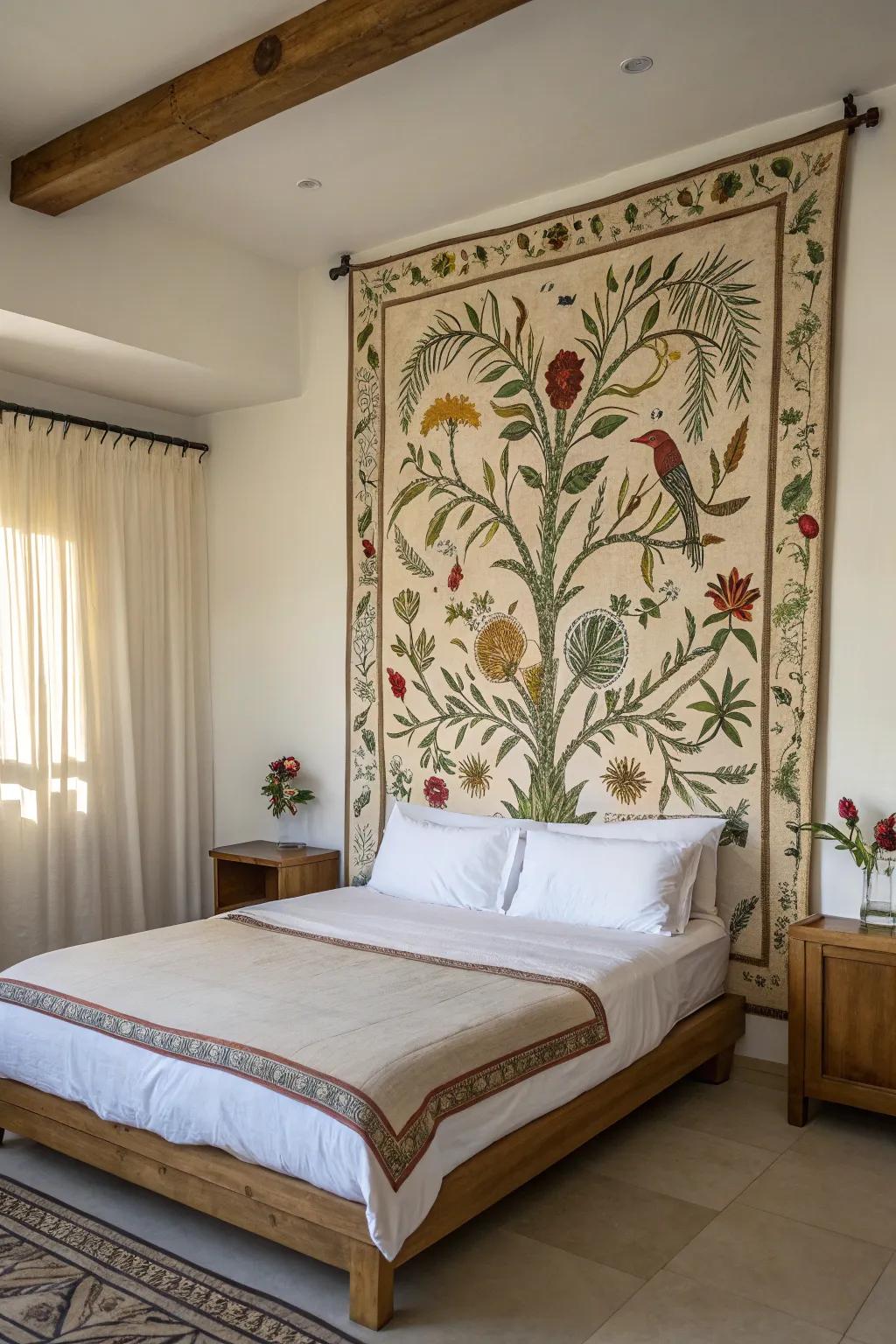 Bring the outdoors in with nature-themed fabric arts.